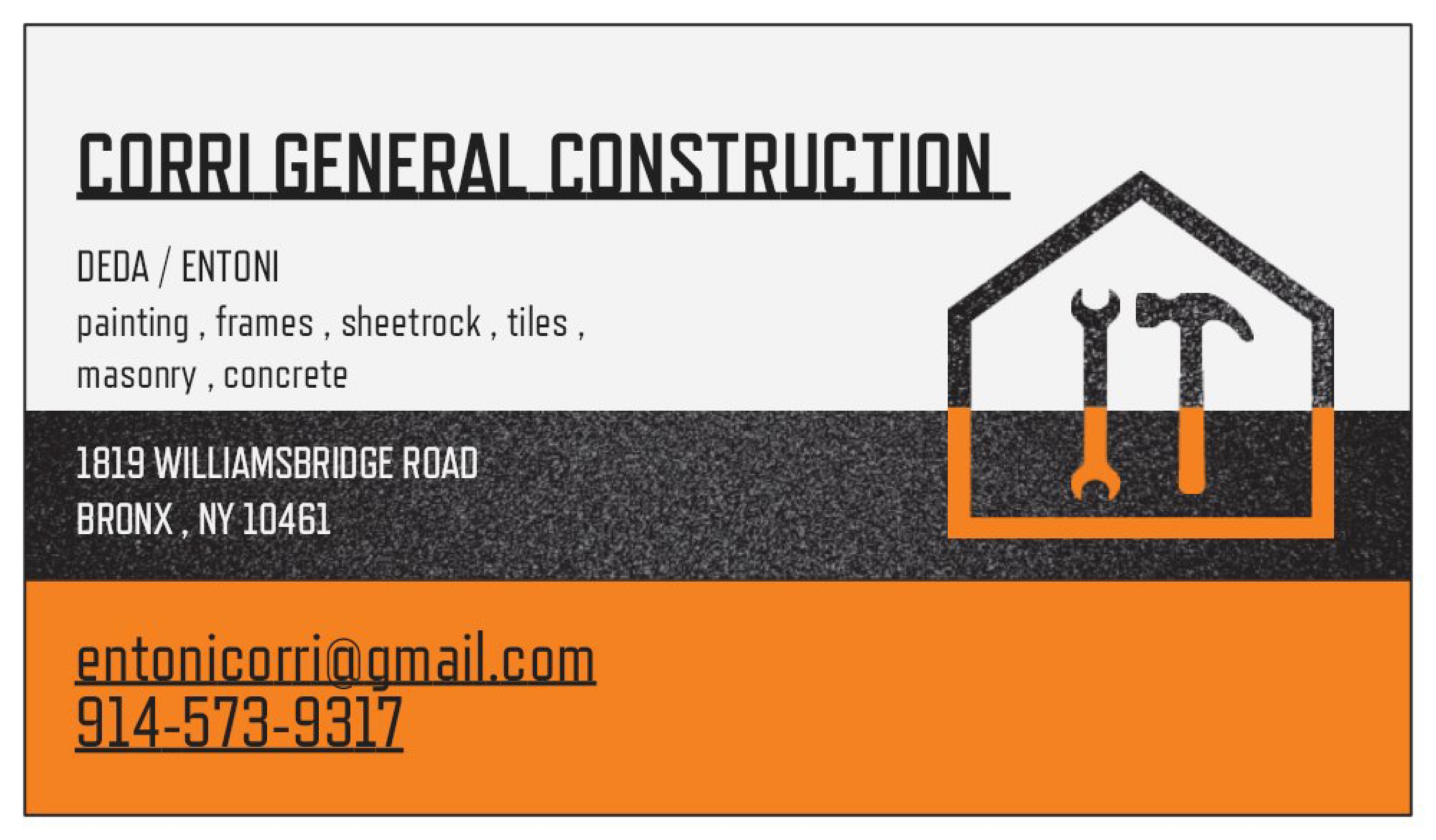 Corri General Construction Logo