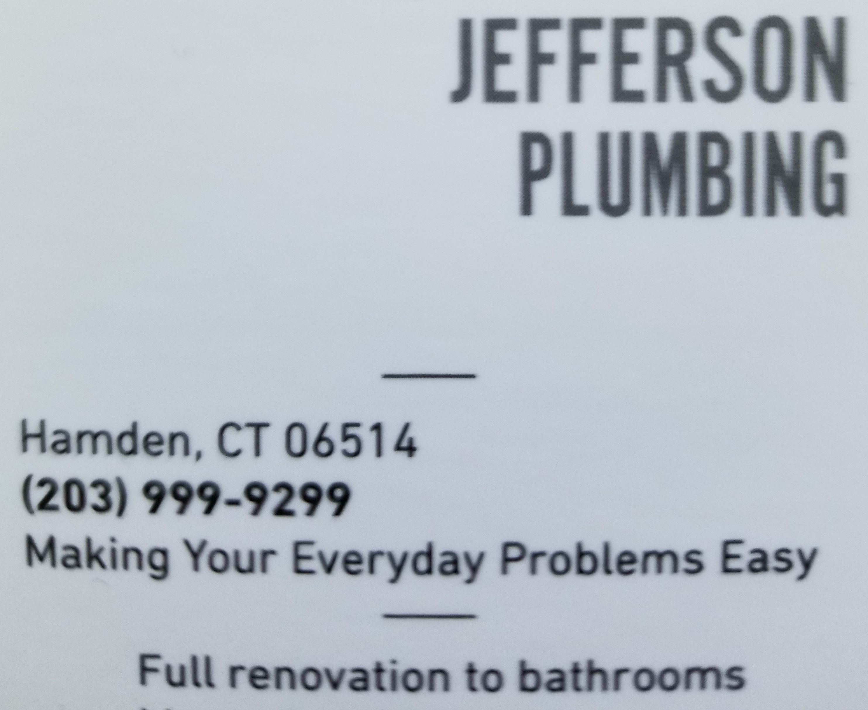 Jefferson Plumbing Logo