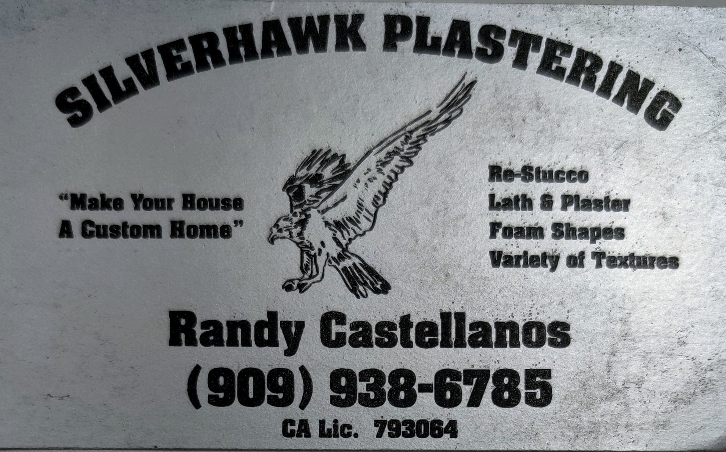 Silverhawk Plastering Logo