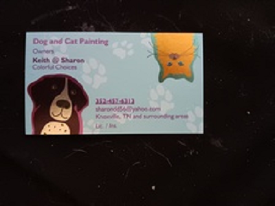 Dog and Cat Painting Logo