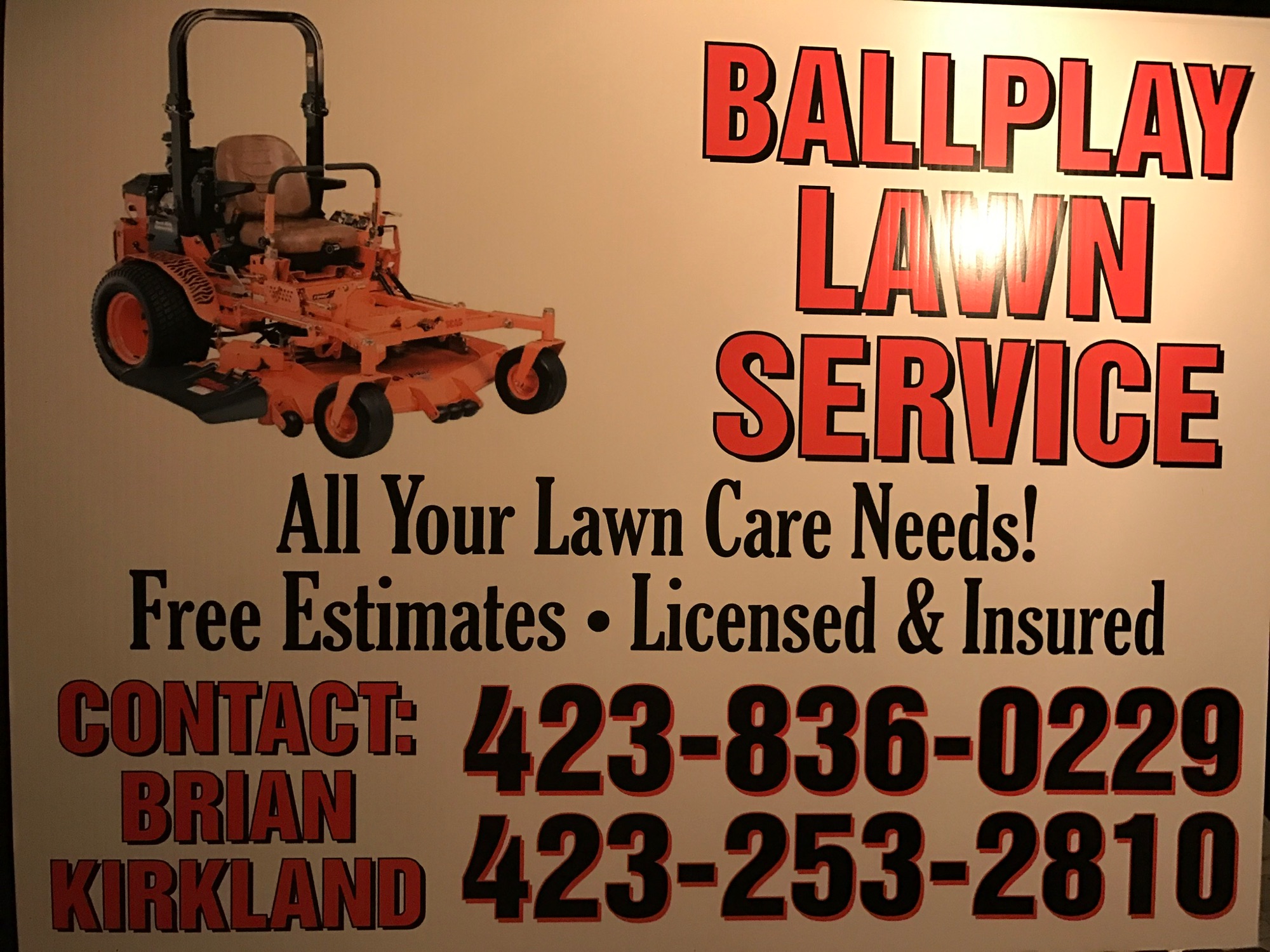 Ballplay Lawn Service Logo
