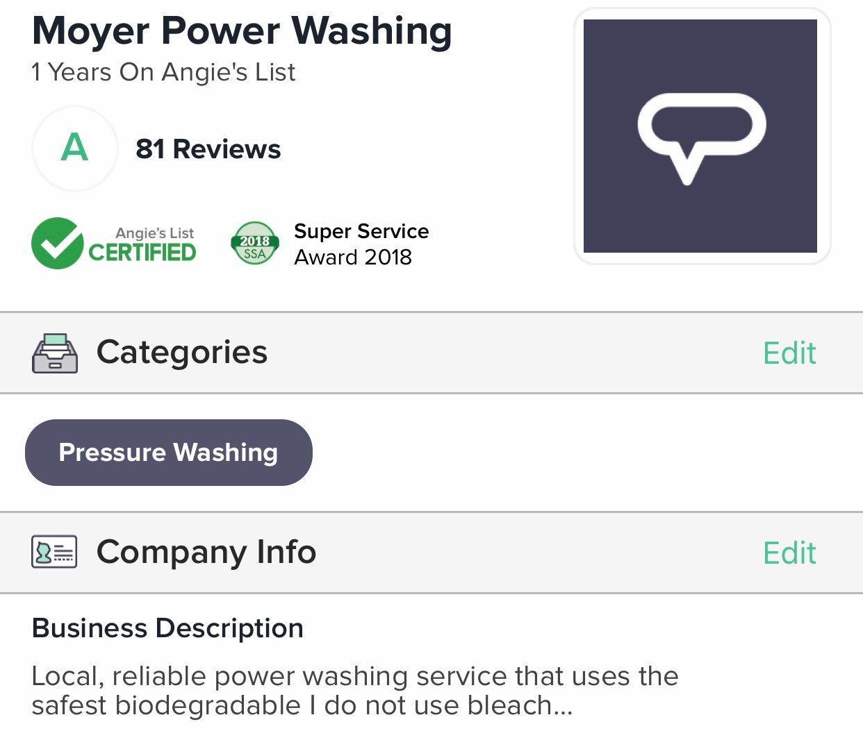 Moyer Power Washing Logo