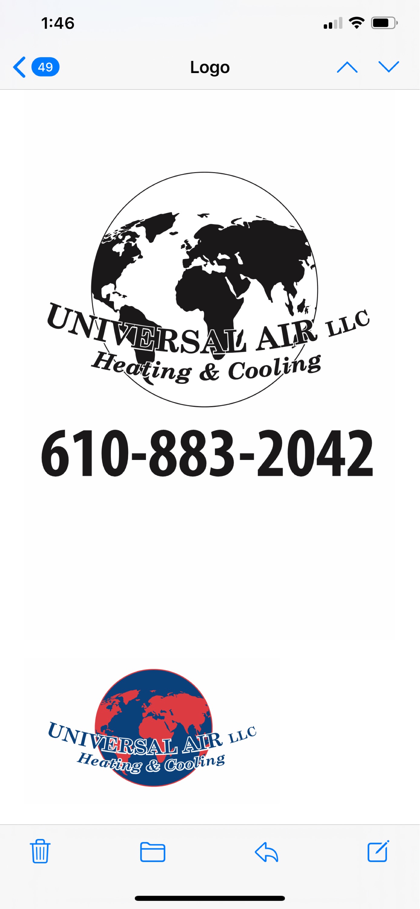 Universal Air Heating & Cooling LLC Logo