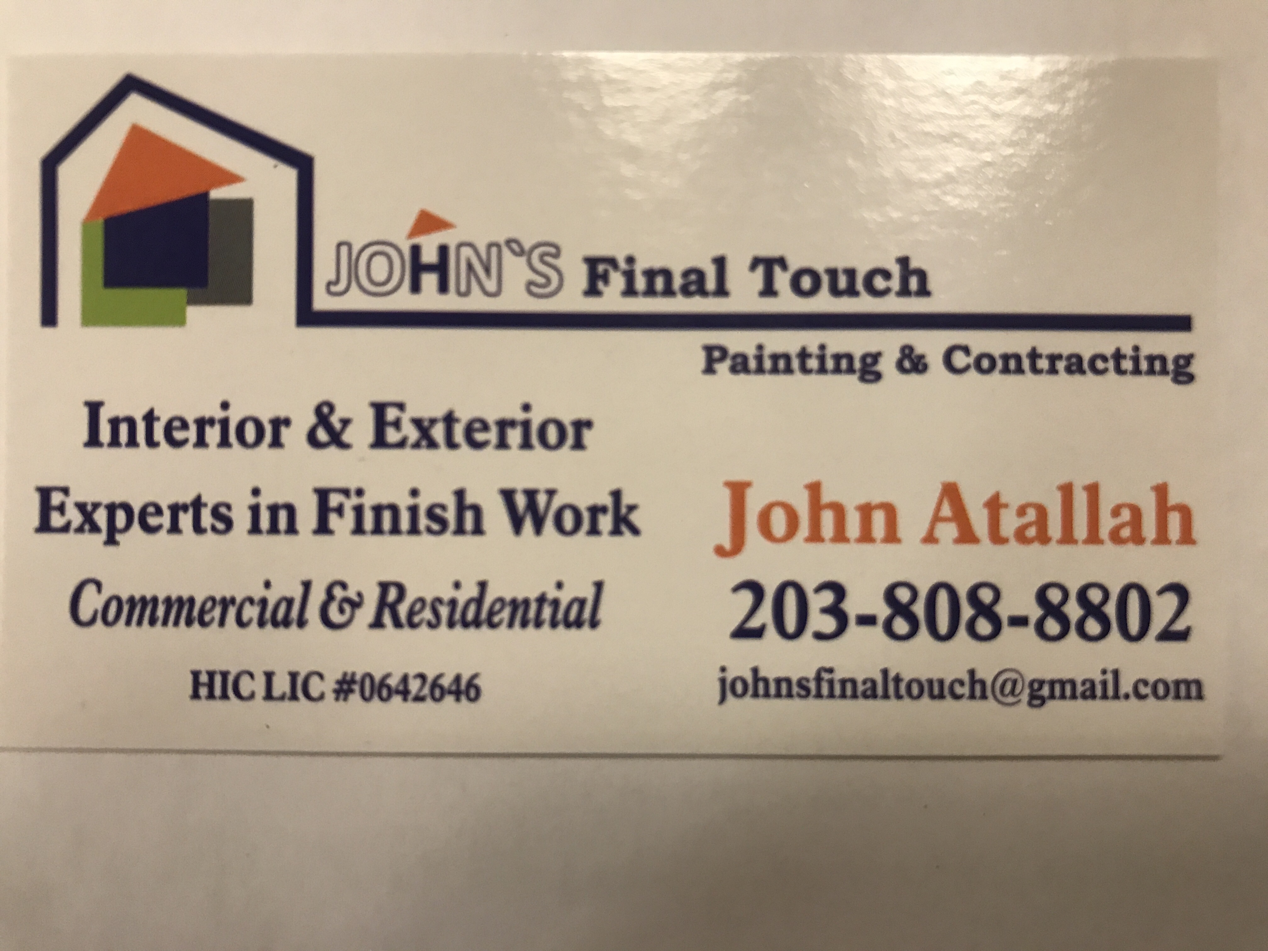 John's Final Touch Painting & Contracting, LLC Logo