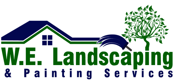 W.E. Landscaping and Painting Services Logo