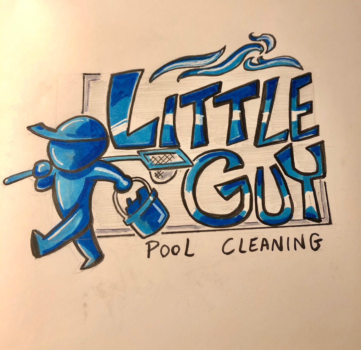 Little Guy Pool Cleaning Services Logo