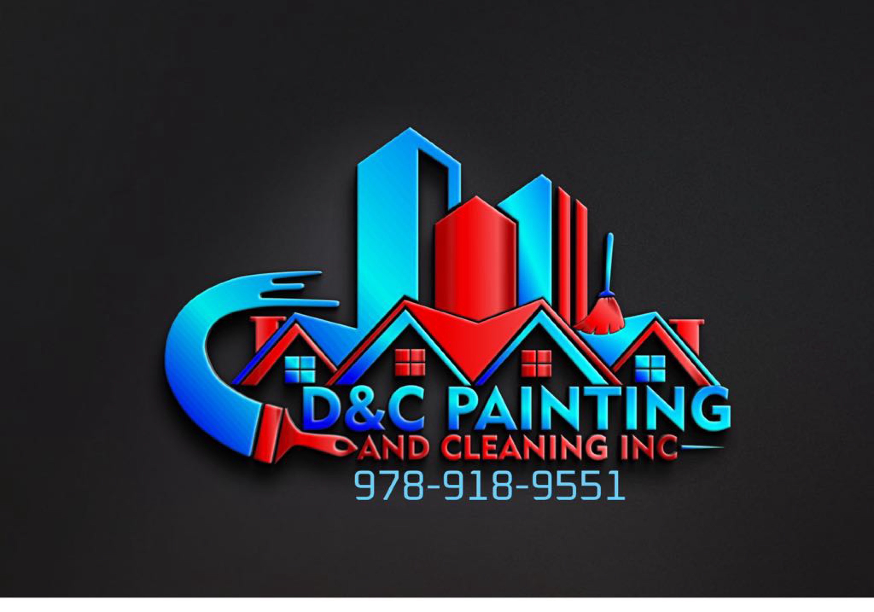 D & C Painting and Cleaning Logo
