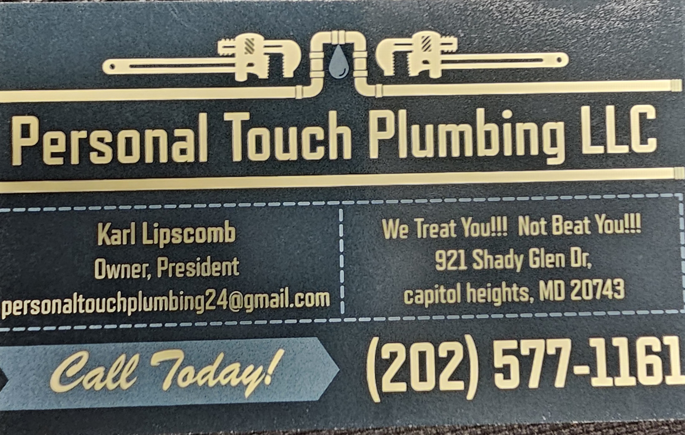 Personal Touch Plumbing Logo