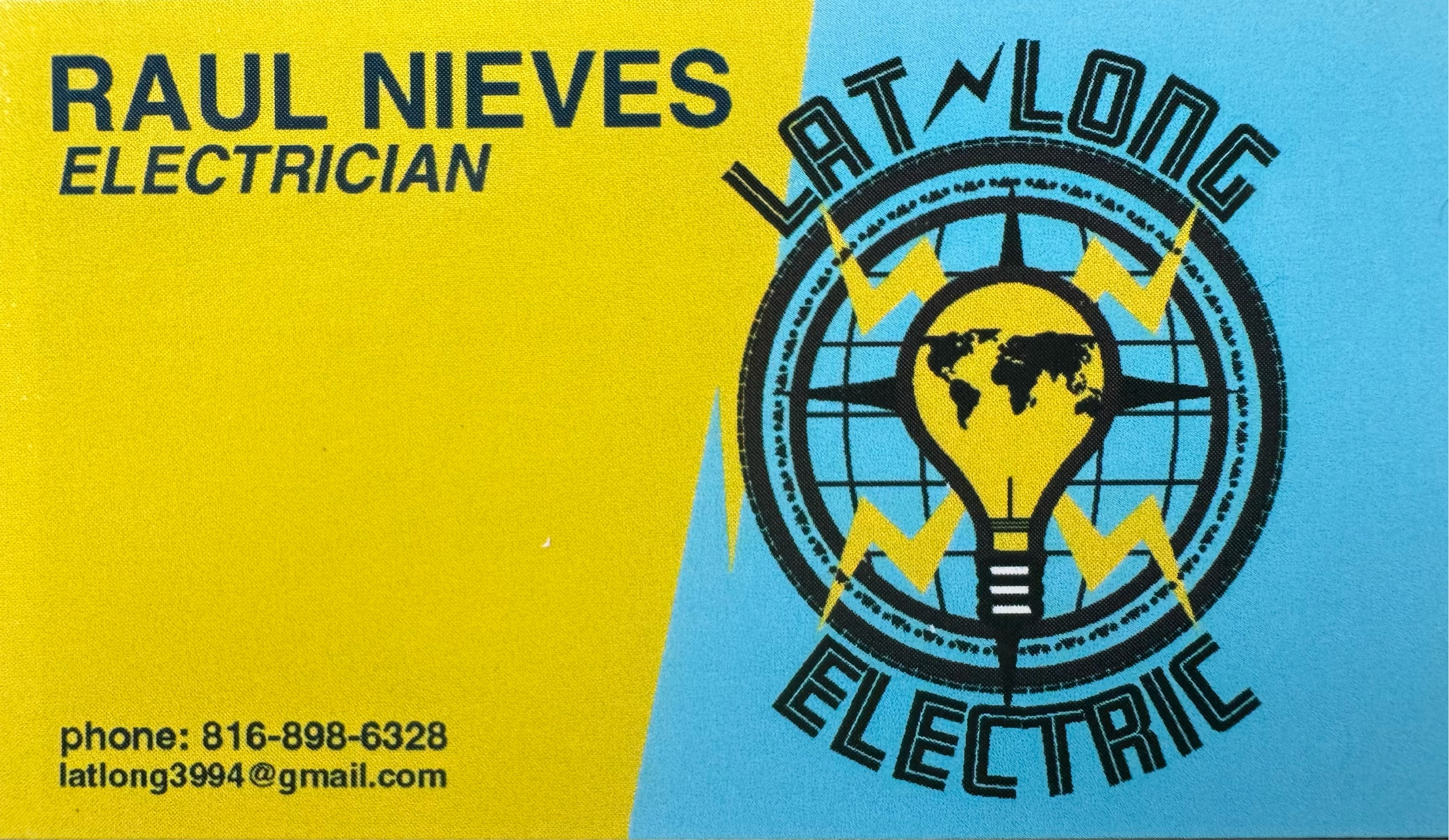 Lat/Long Electric Logo