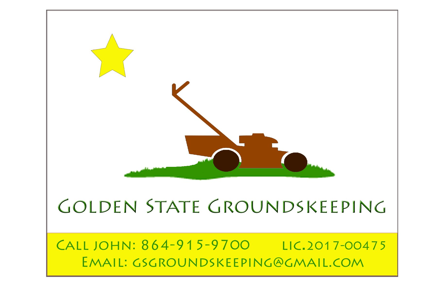 Golden State Groundskeeping Logo