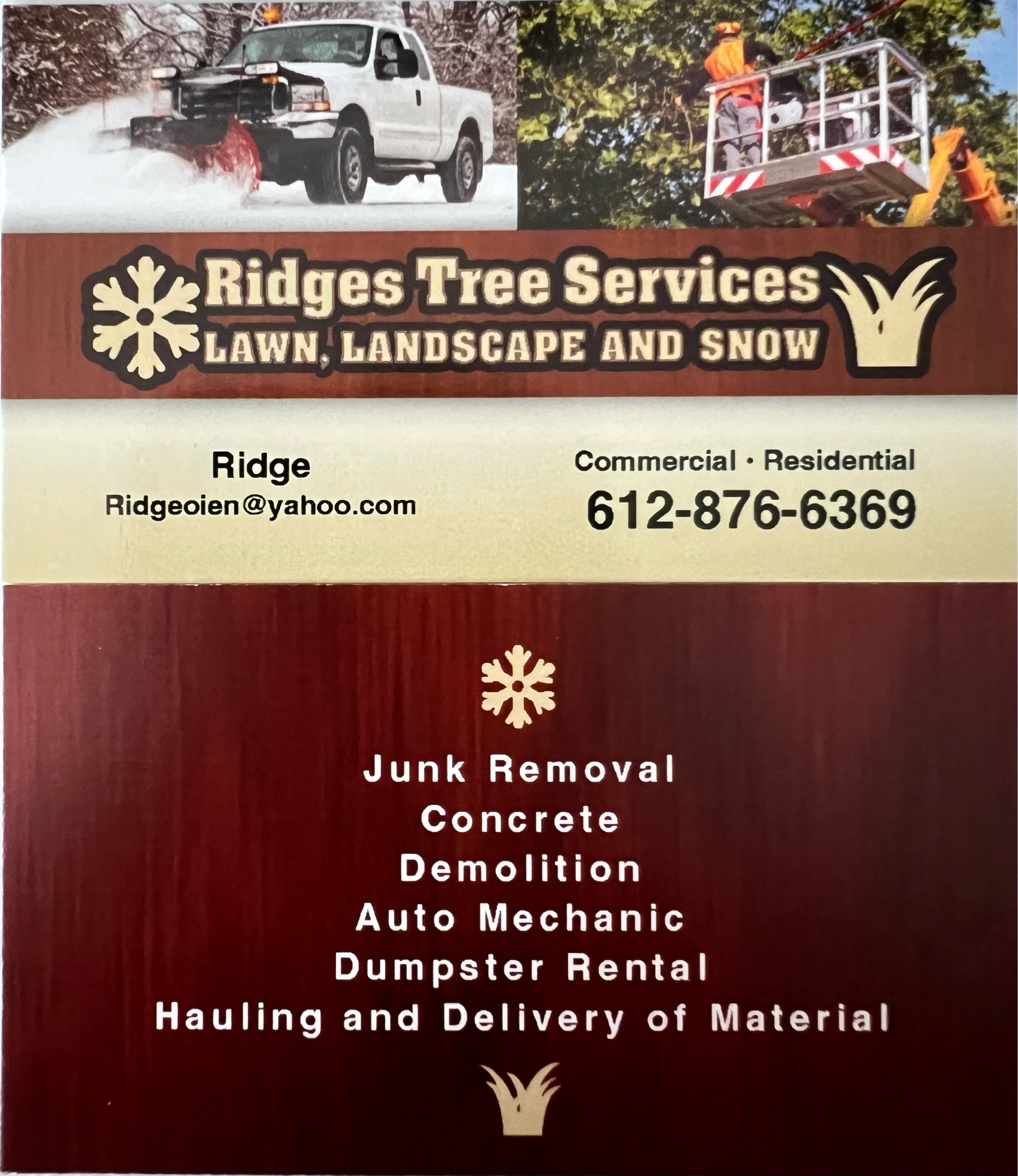 ridges tree services Logo