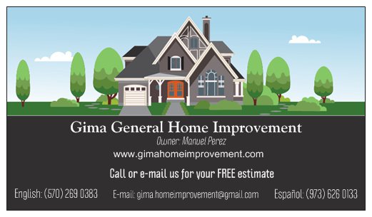 GIMA General Home Improvement Logo