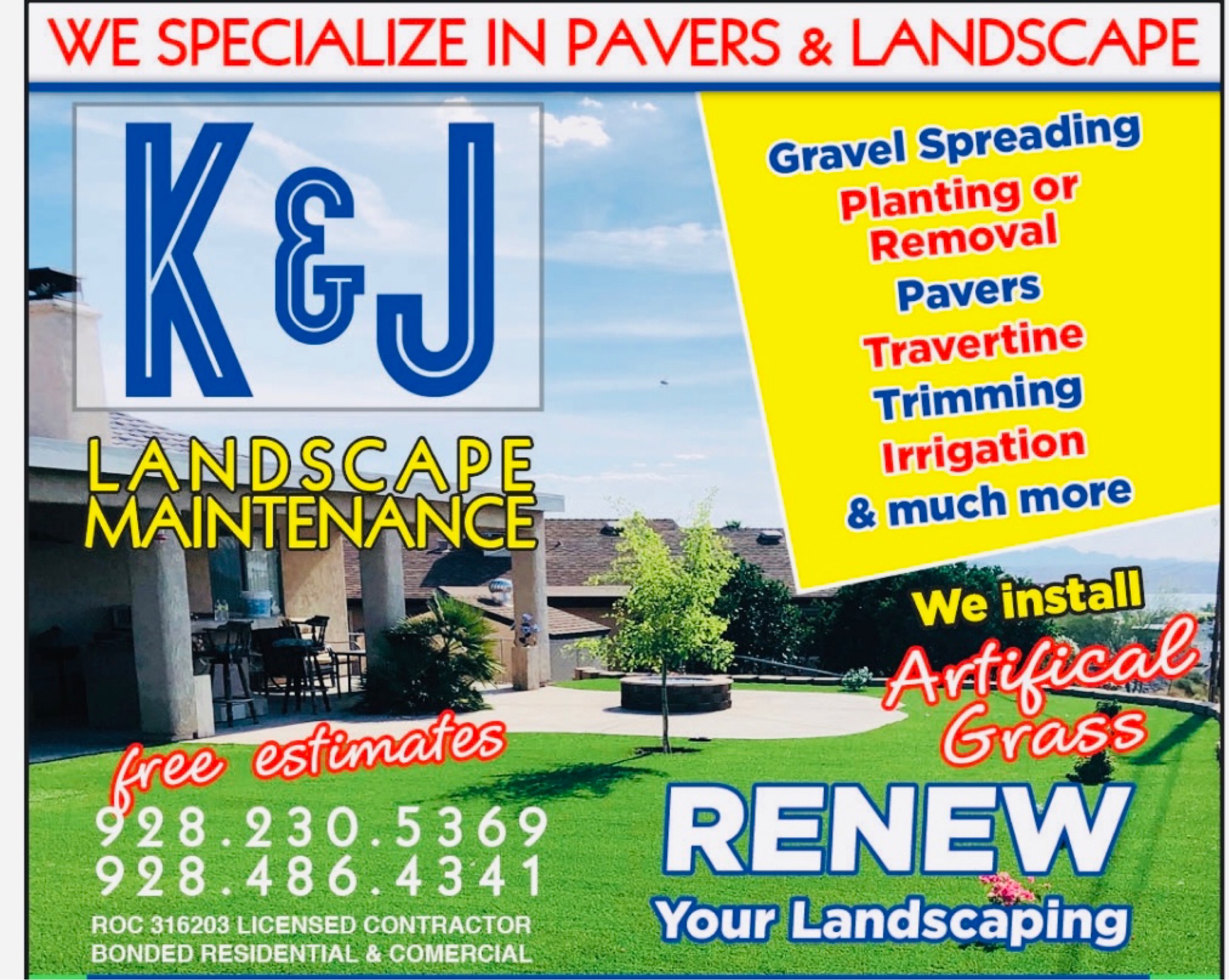 K&J Landscape Maintenance Logo
