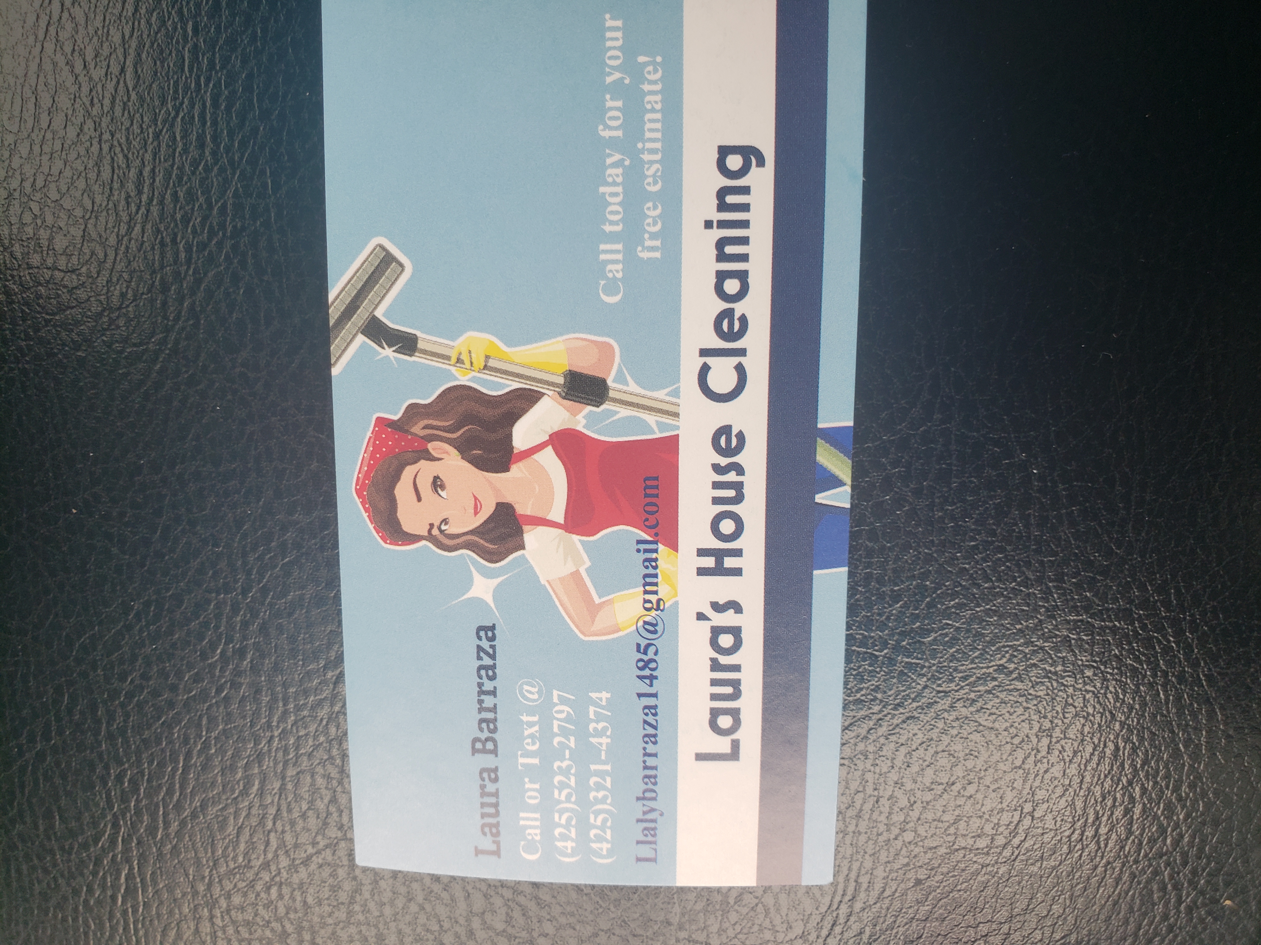 Laura House Cleaning Service Logo