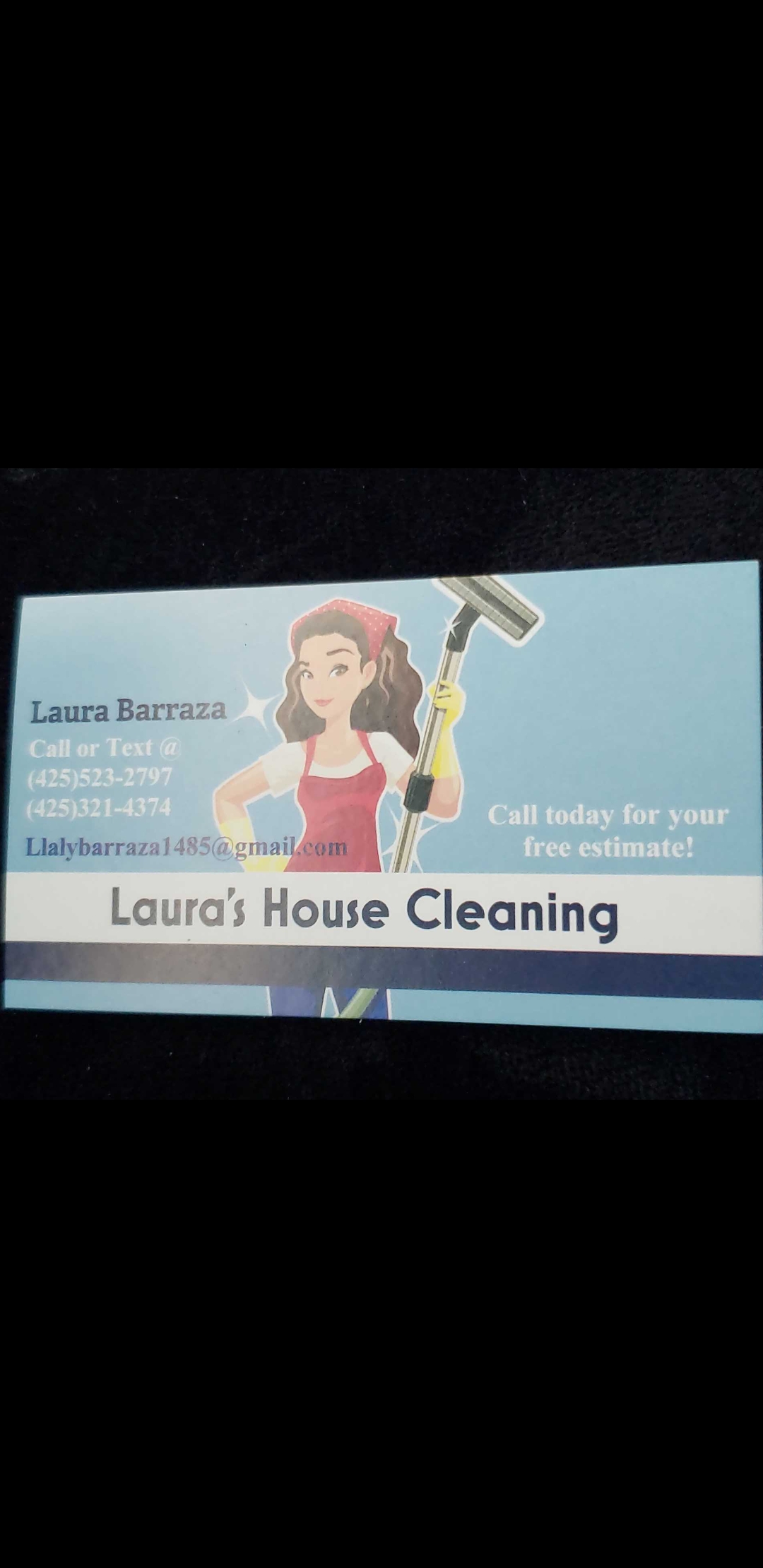 Laura House Cleaning Service Logo