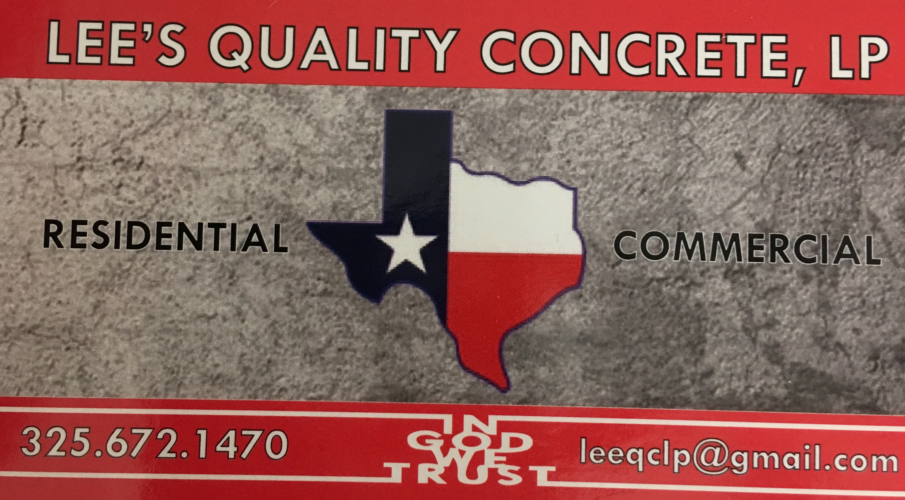 Lee's Quality Concrete, LP Logo