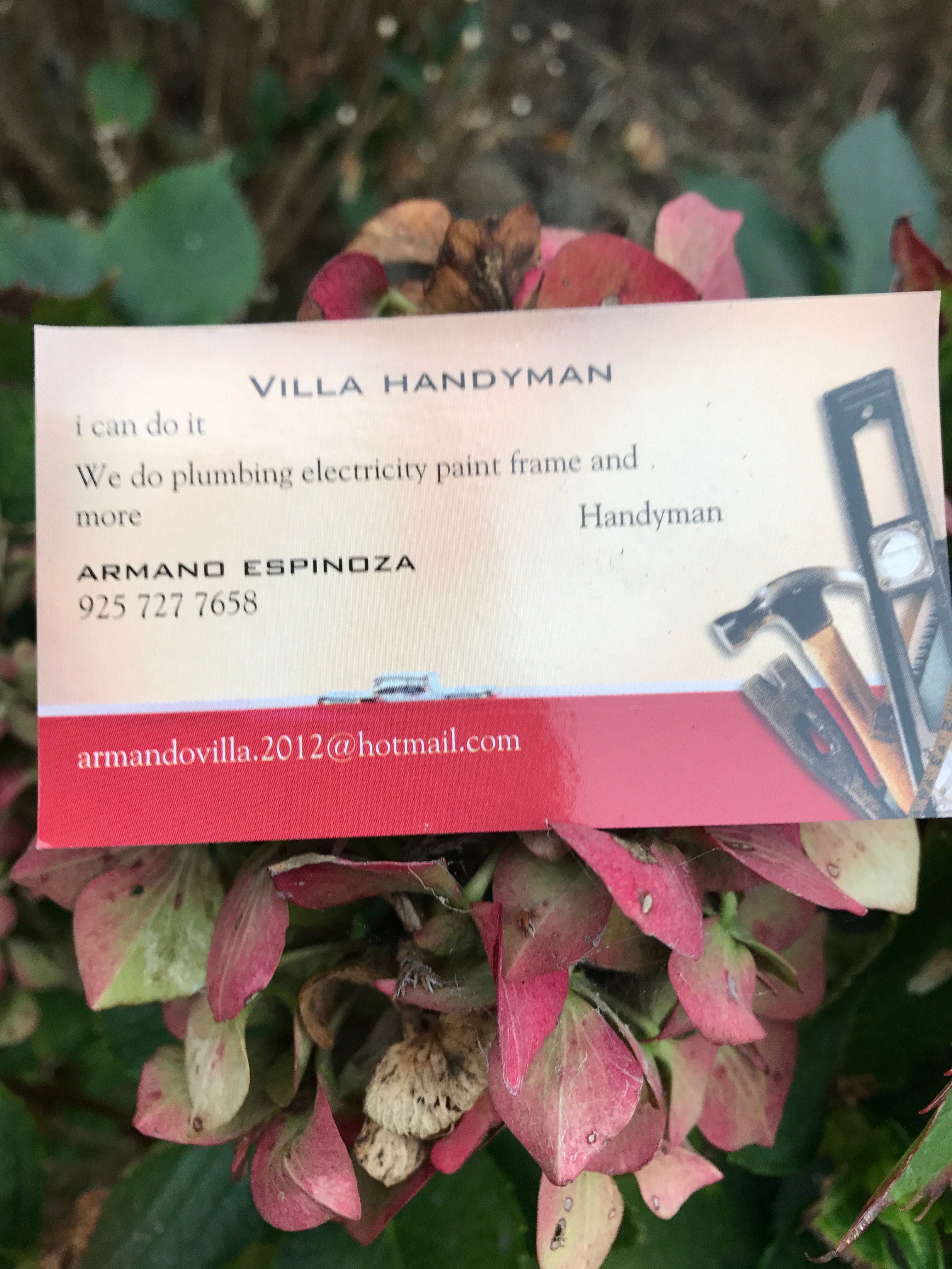 Villa Handyman - Unlicensed Contractor Logo