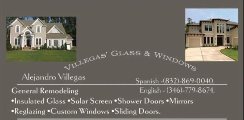 Villega's Glass and Windows Logo