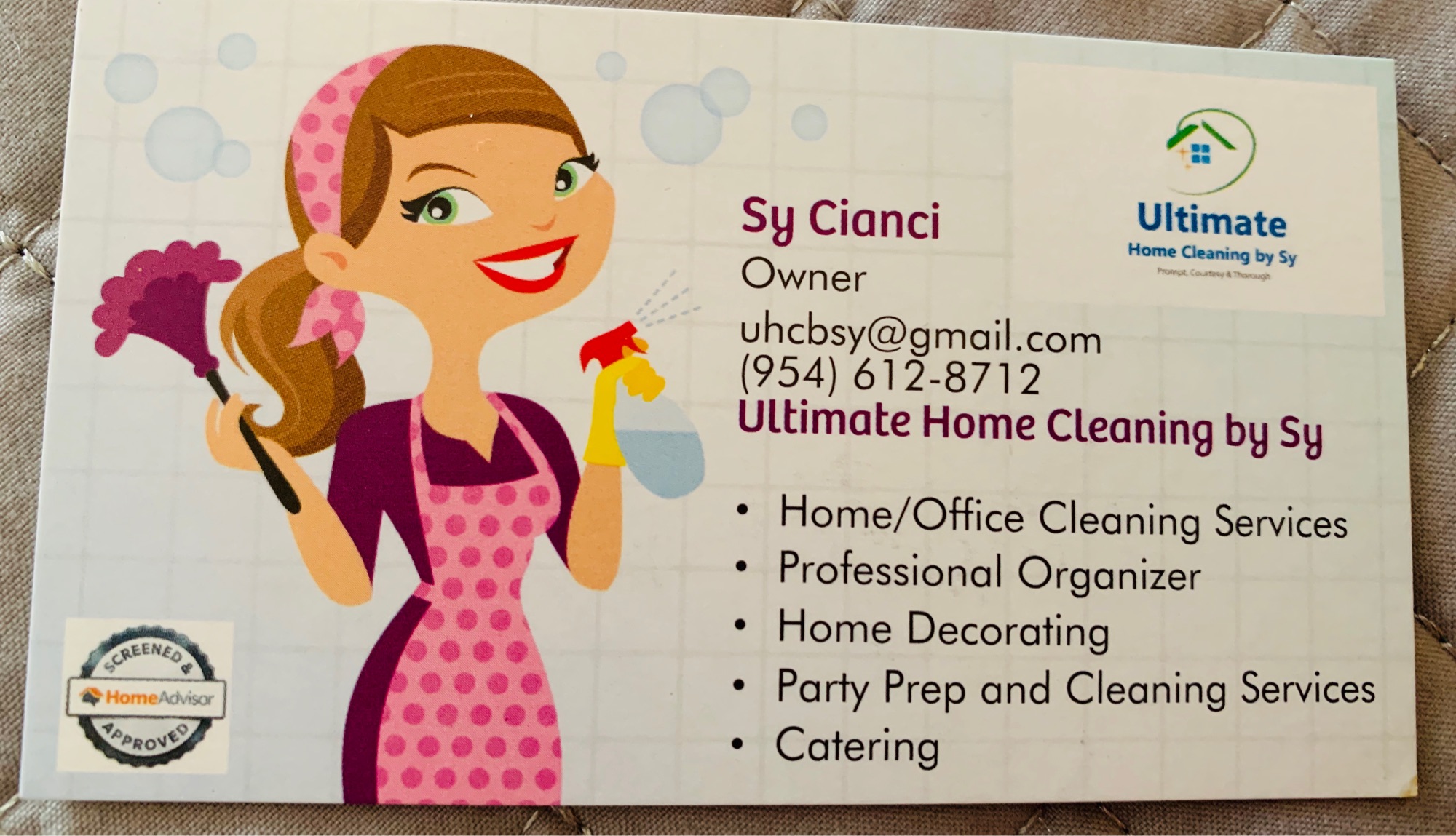 Ultimate Home Cleaning By Sy Logo