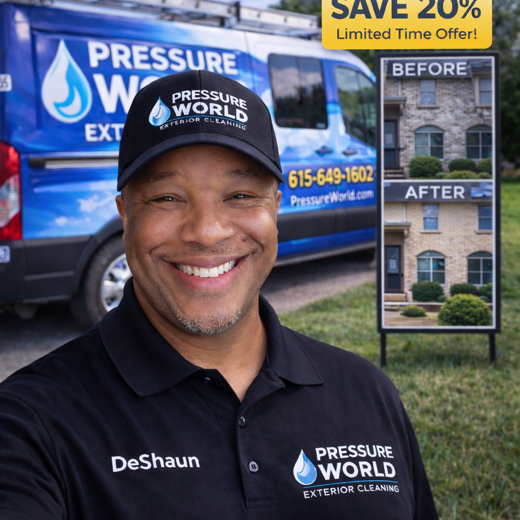 Pressure World Exterior Cleaning Service Logo