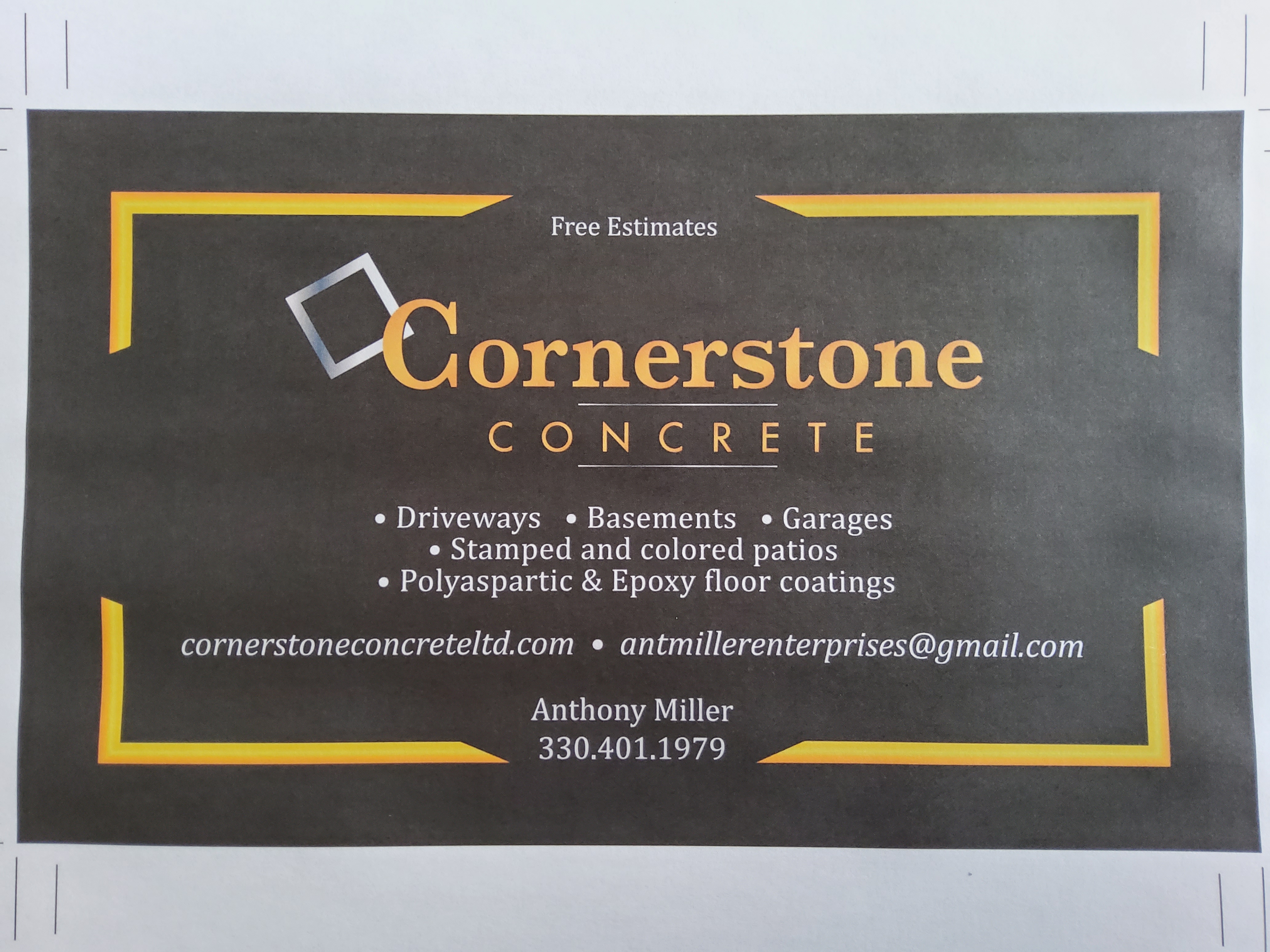 Dundee Cornerstone Concrete, Ltd. Logo