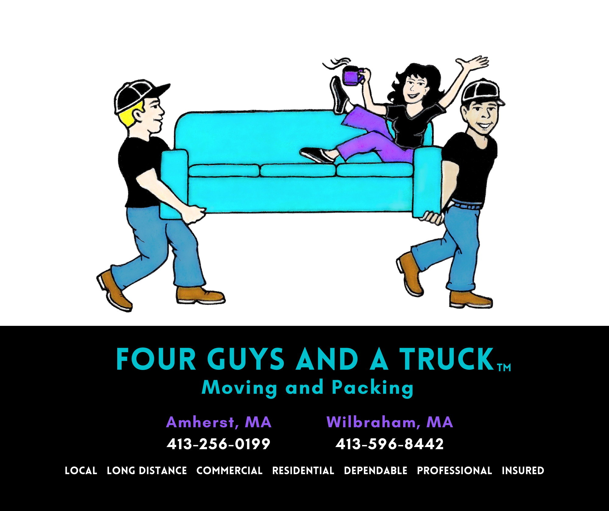 Four Guys And A Truck Logo