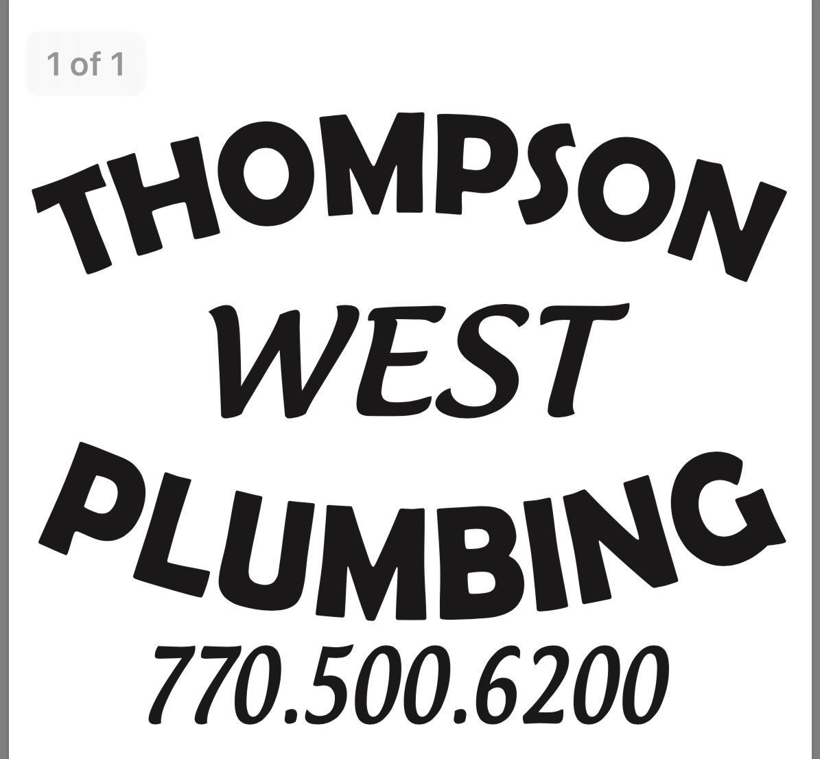 Thompson West Plumbing, LLC Logo
