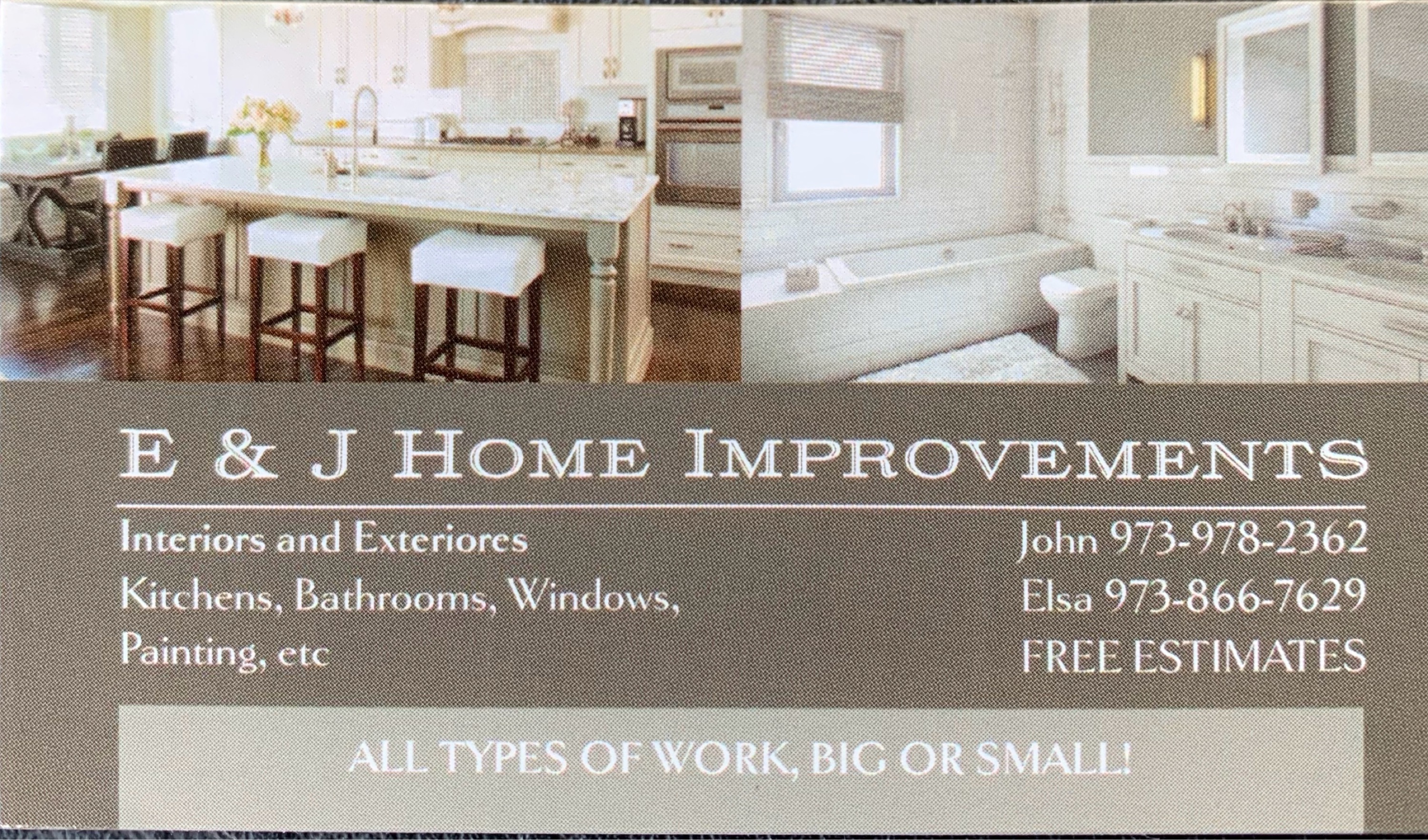 E&J Home Remodeling Logo