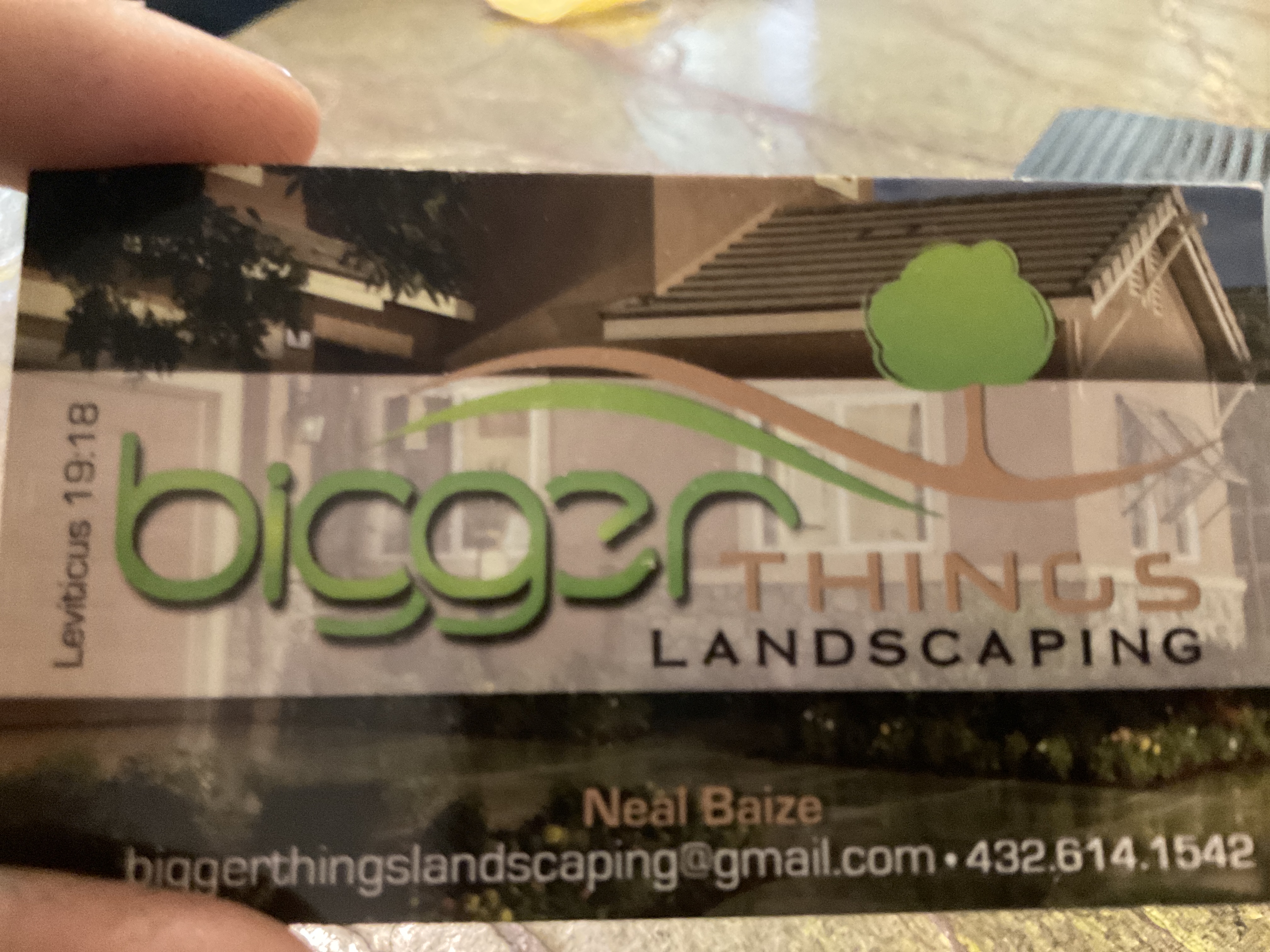 Bigger Things Landscaping Logo