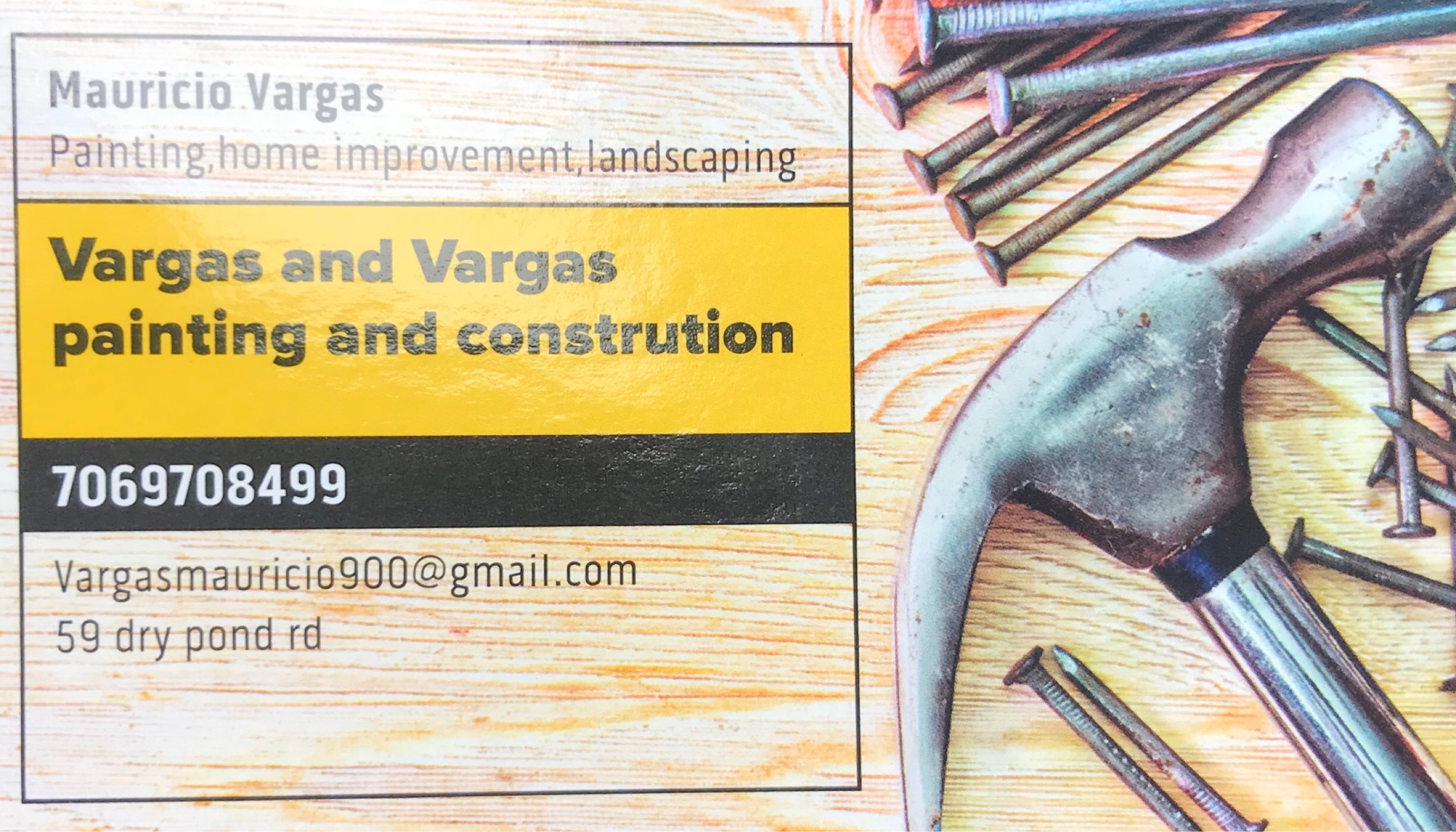 Vargas & Vargas Painting & Construction Logo
