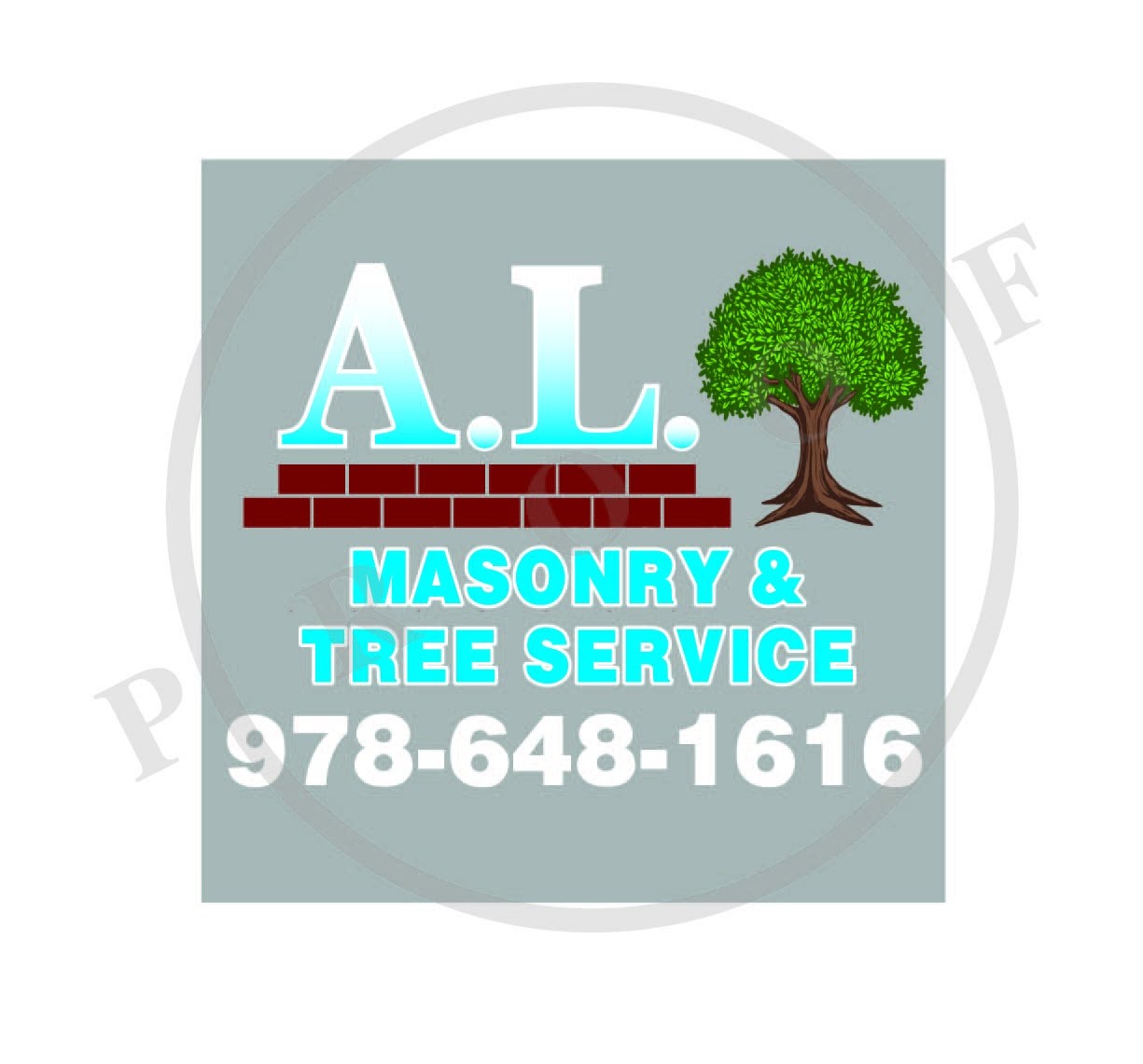 A L Masonry and Tree Service Logo