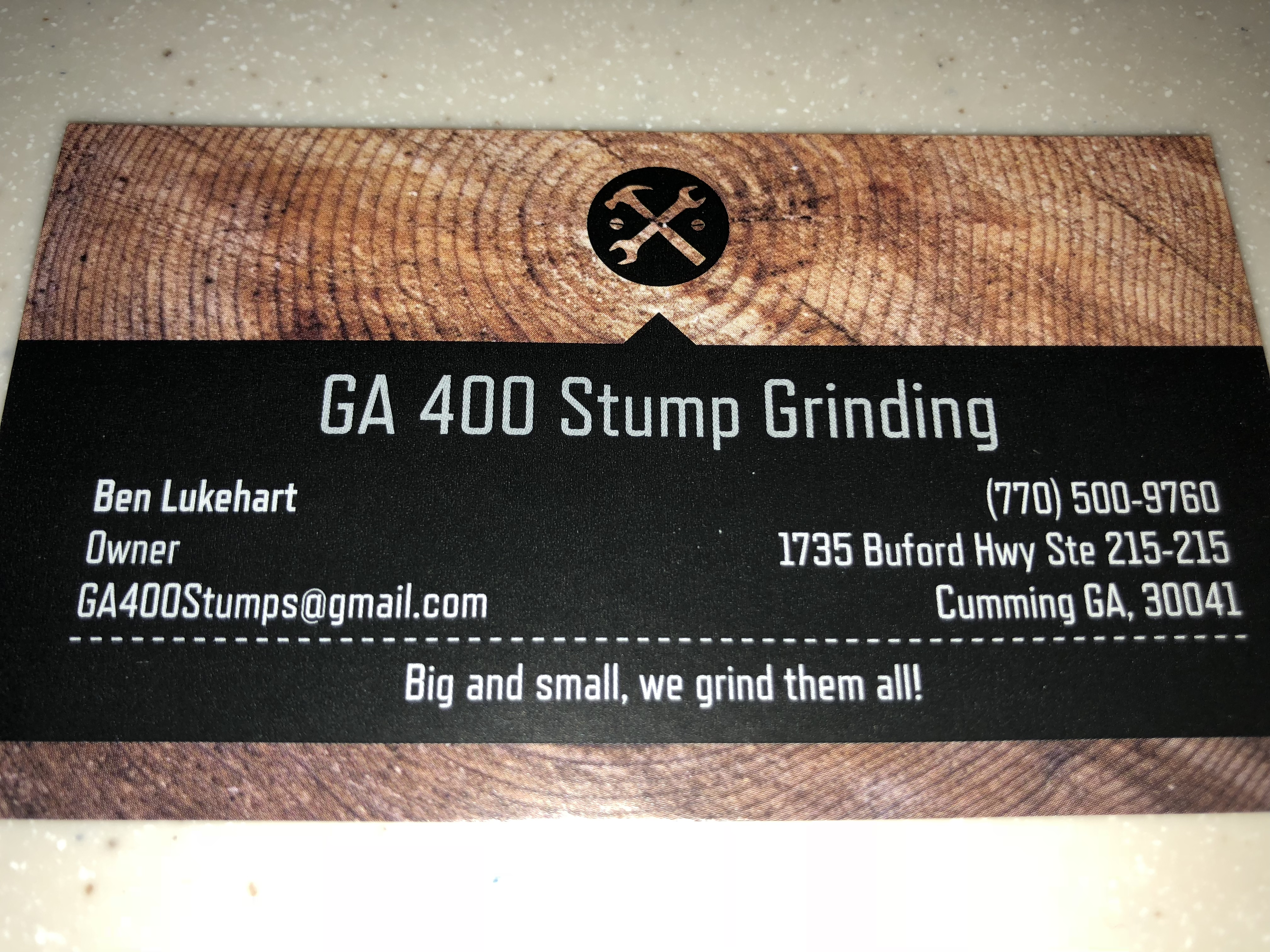 GA 400 Stump Grinding Logo