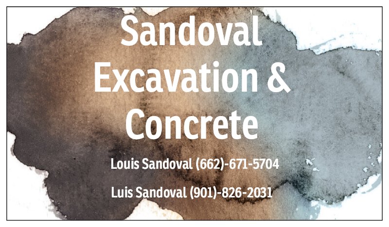 Sandoval Excavation and Concrete Logo