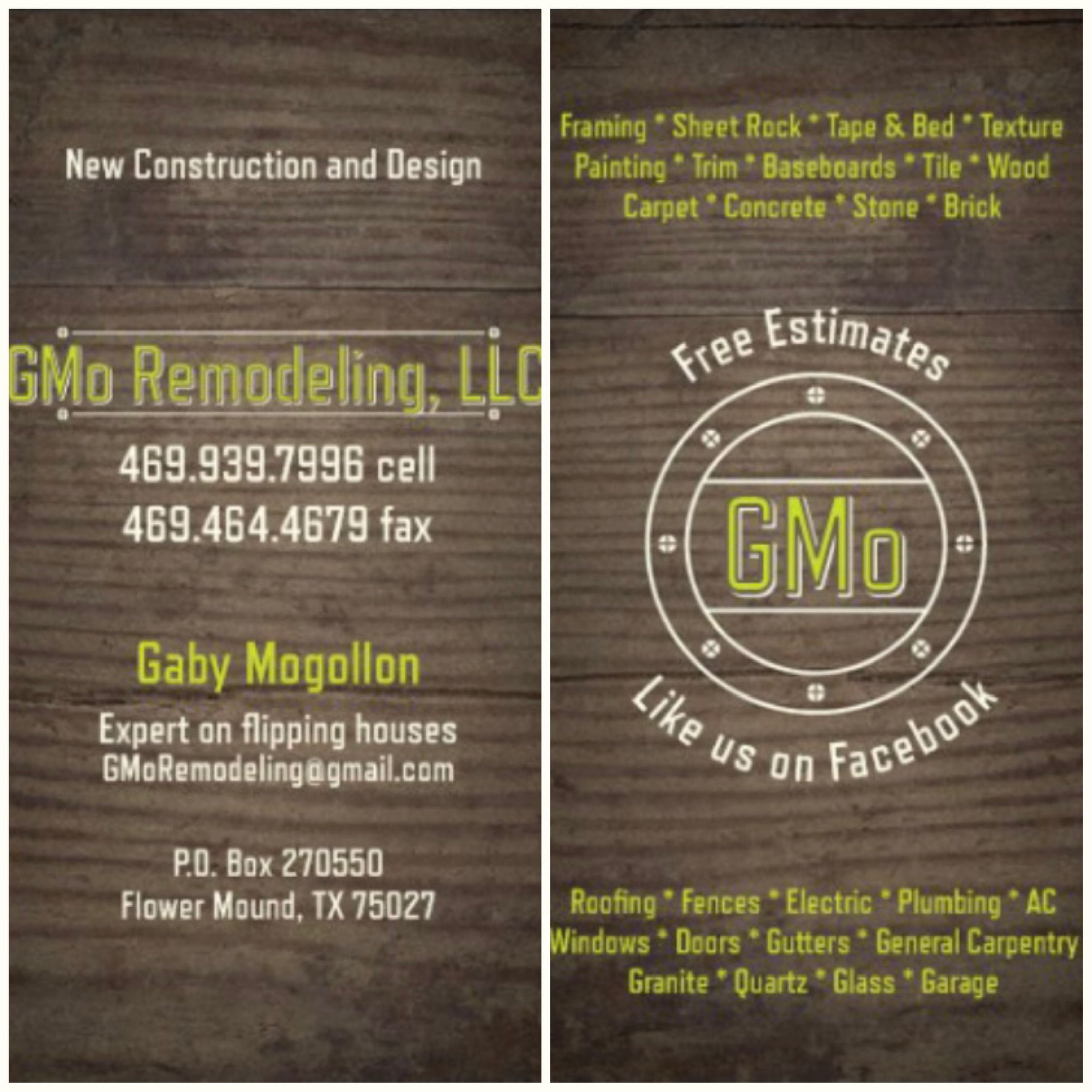 GMO Remodeling, LLC Logo