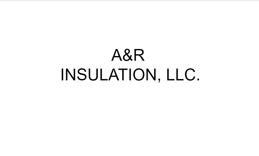 A & R Insulation, LLC Logo