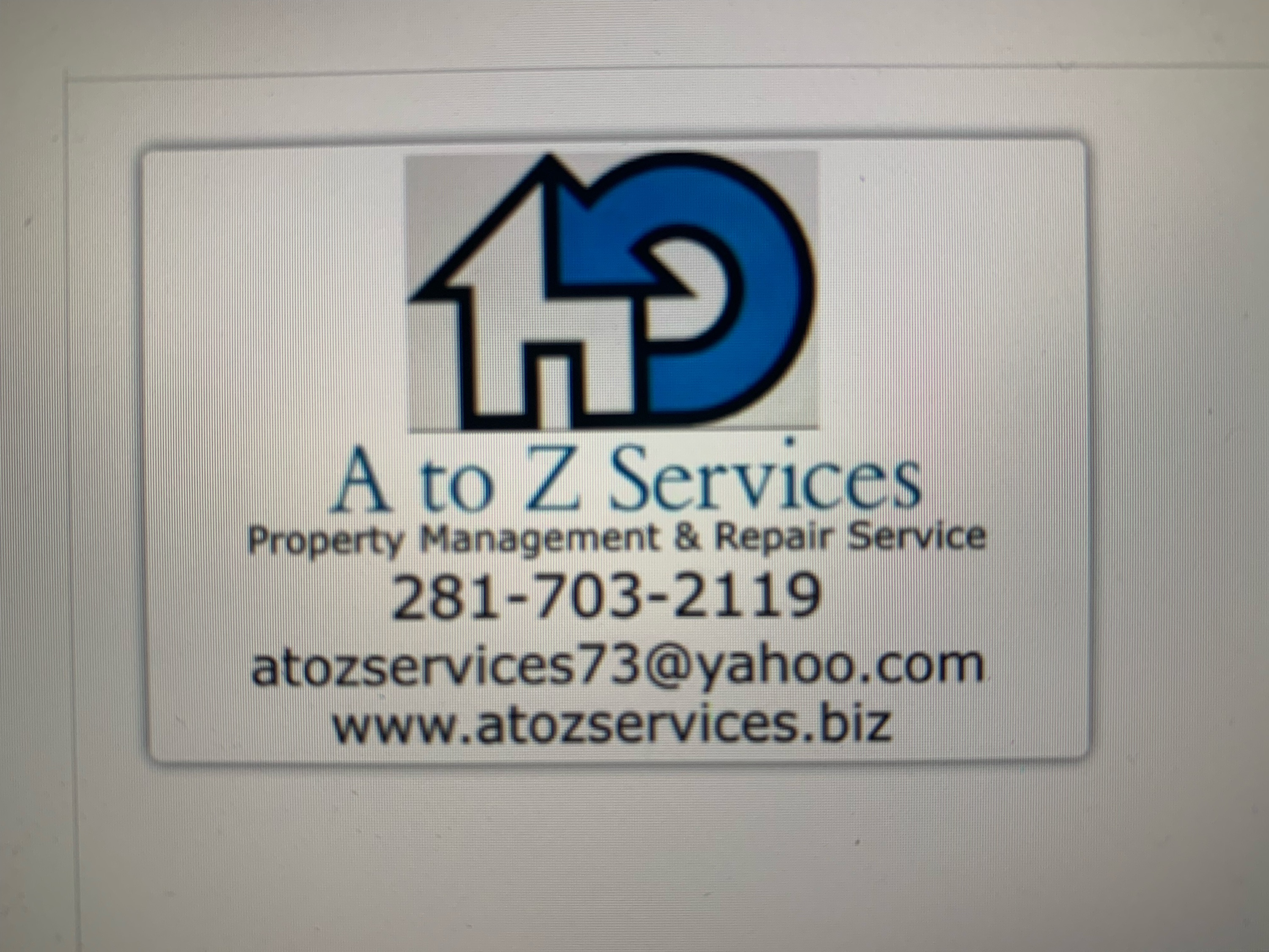 A to Z Services Logo