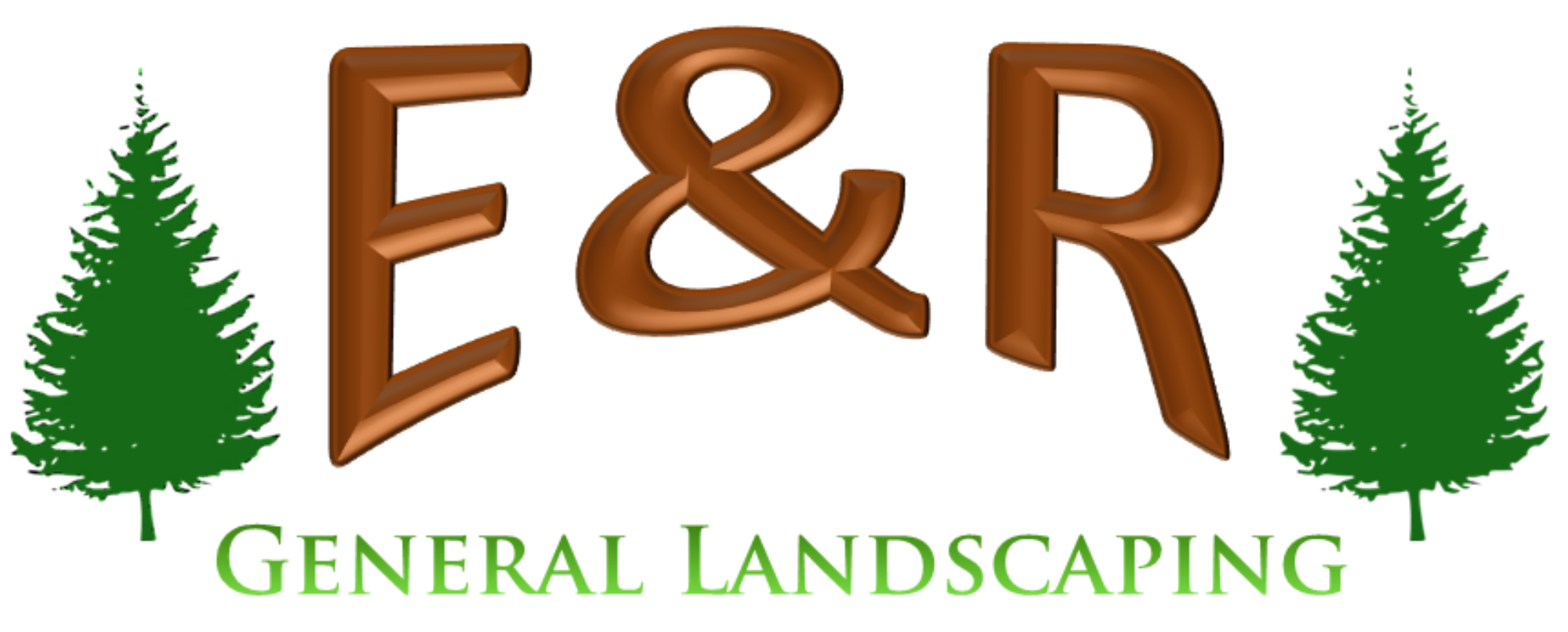 E & R General Landscaping Logo