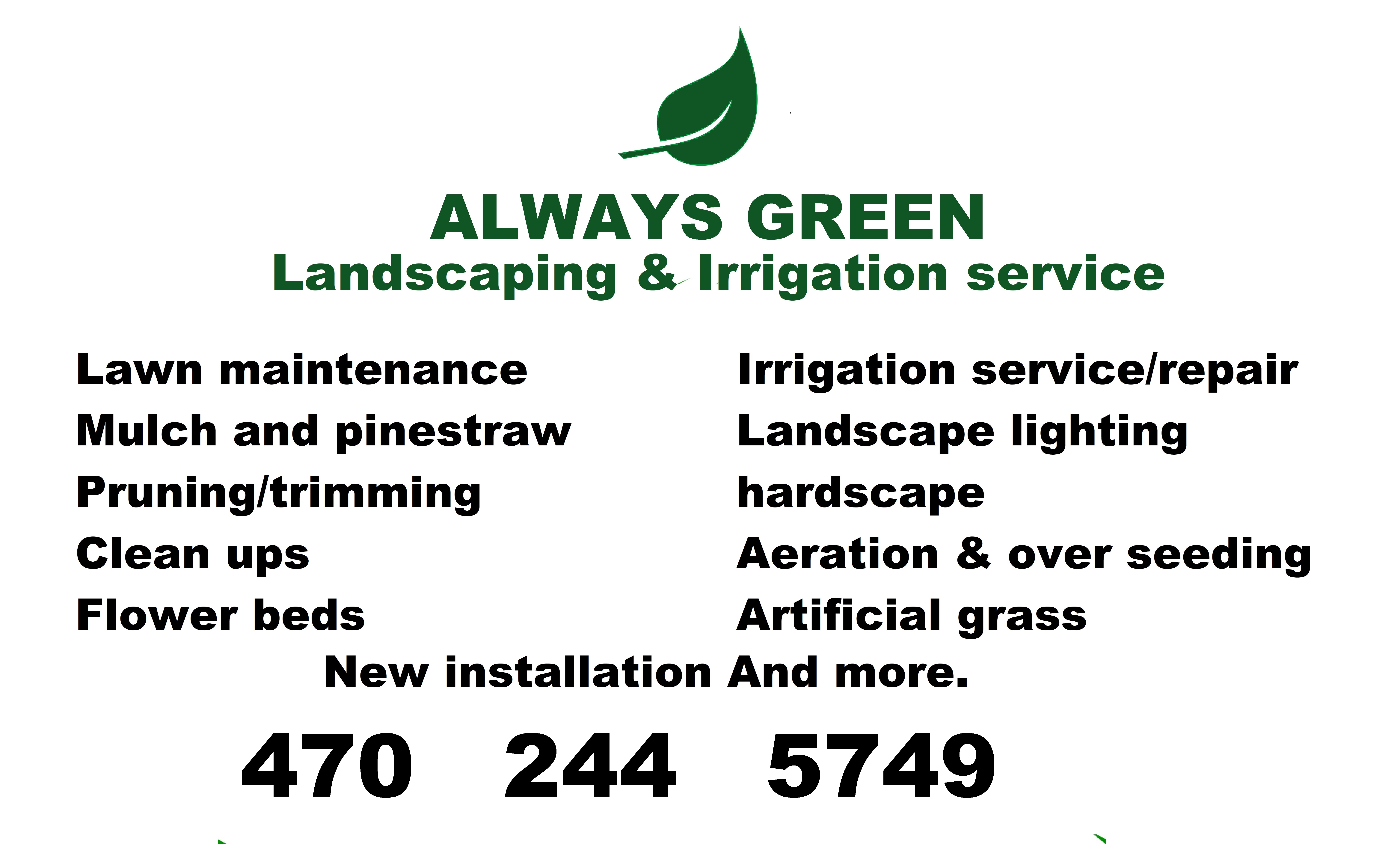 Always Green Landscaping Logo