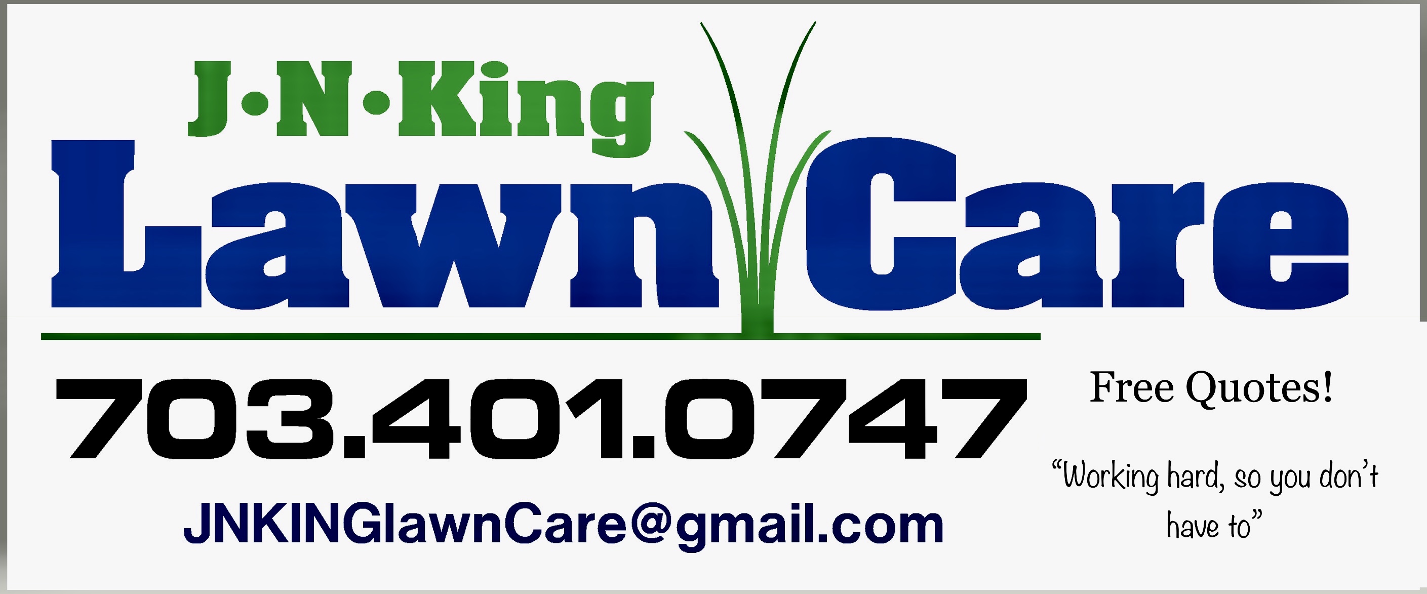 J.N. King Lawn Care Logo