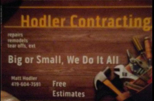 Hodler Contracting Logo