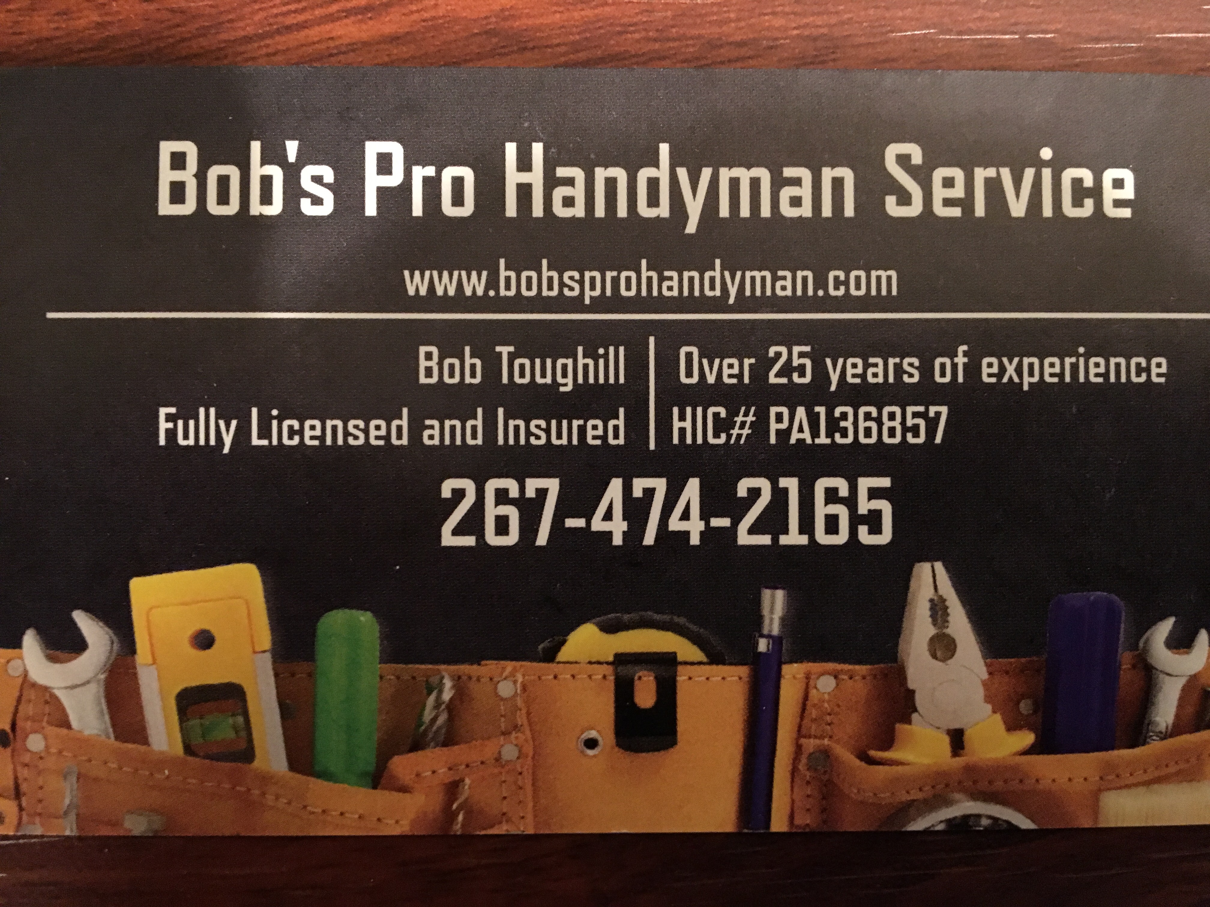Bob's Pro Handyman Service Logo