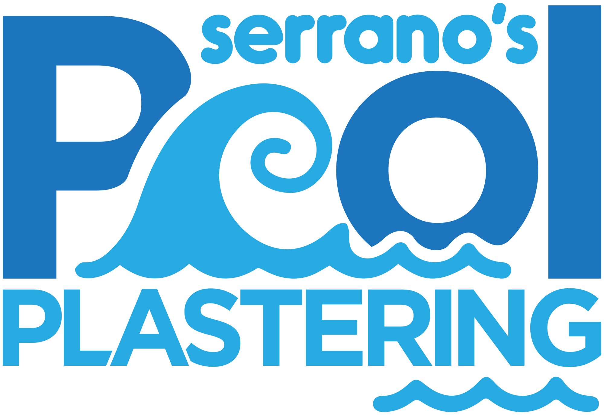 Serrano's Pool Plastering Logo