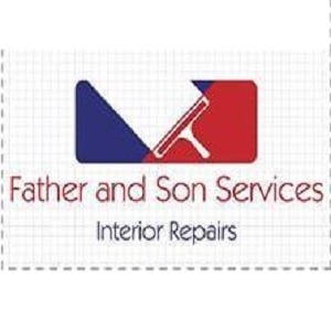 Father and Son Construction Logo