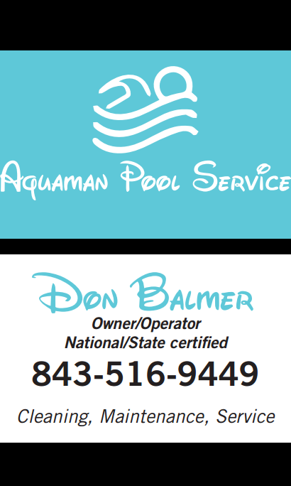 Aquaman  Pool Service Logo