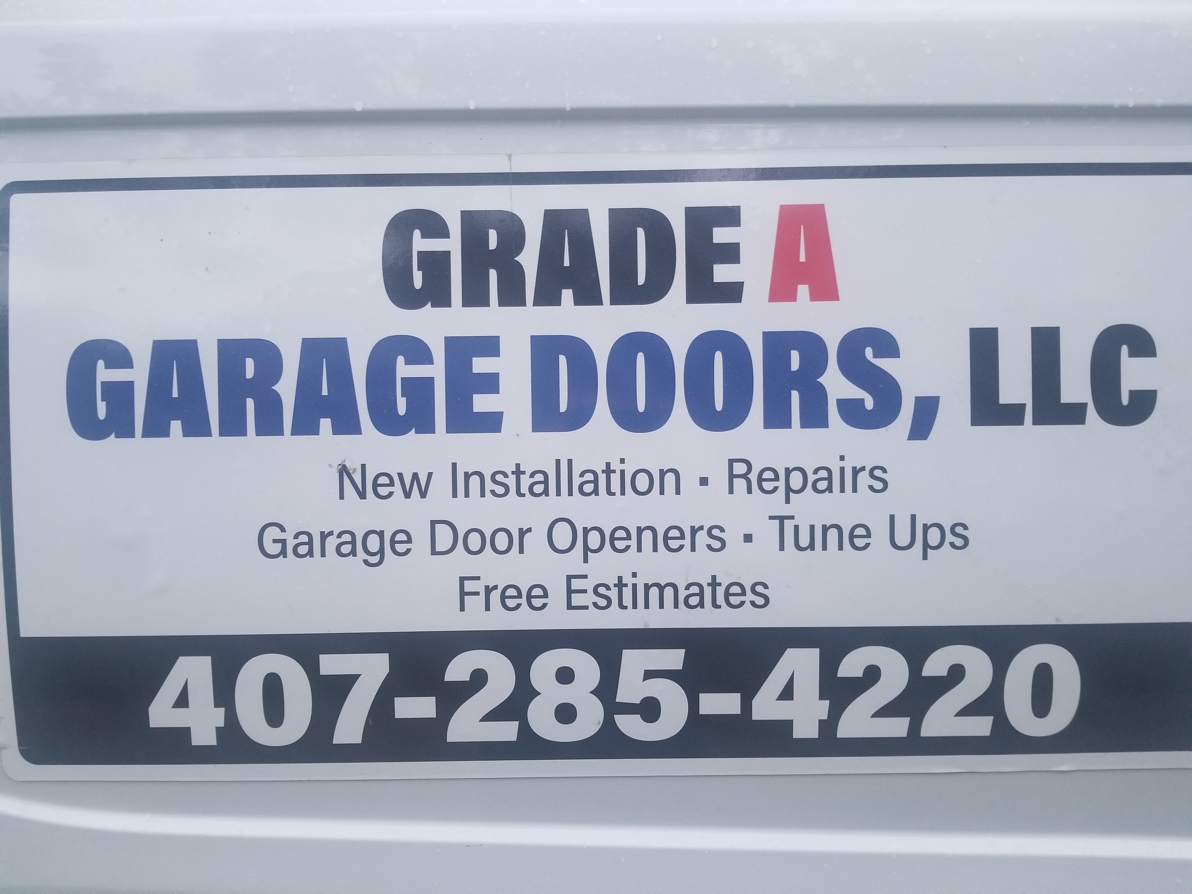 Grade A Garage Doors LLC - Home  Facebook Logo