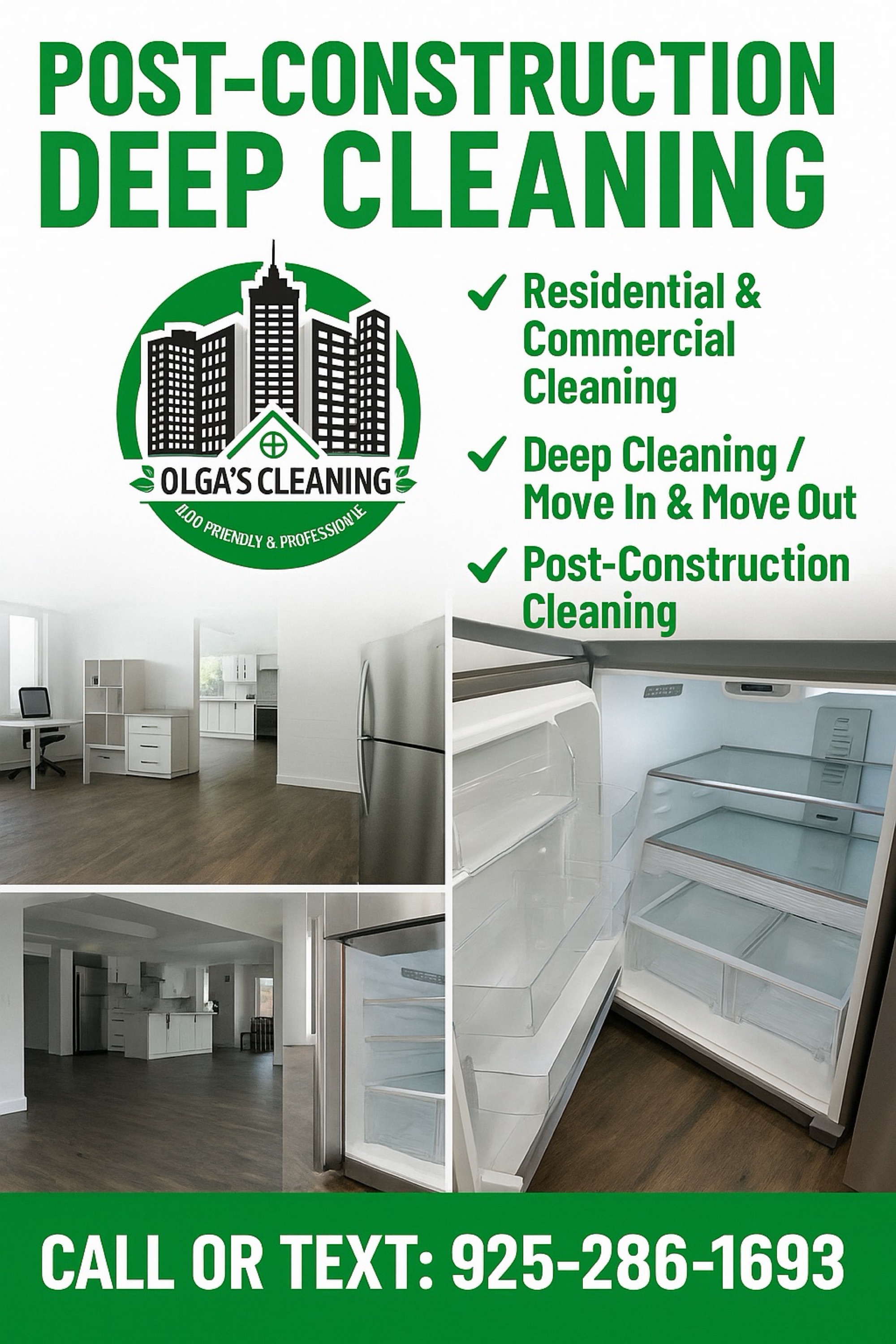 Olga Cleaning Residential & Commercial Logo