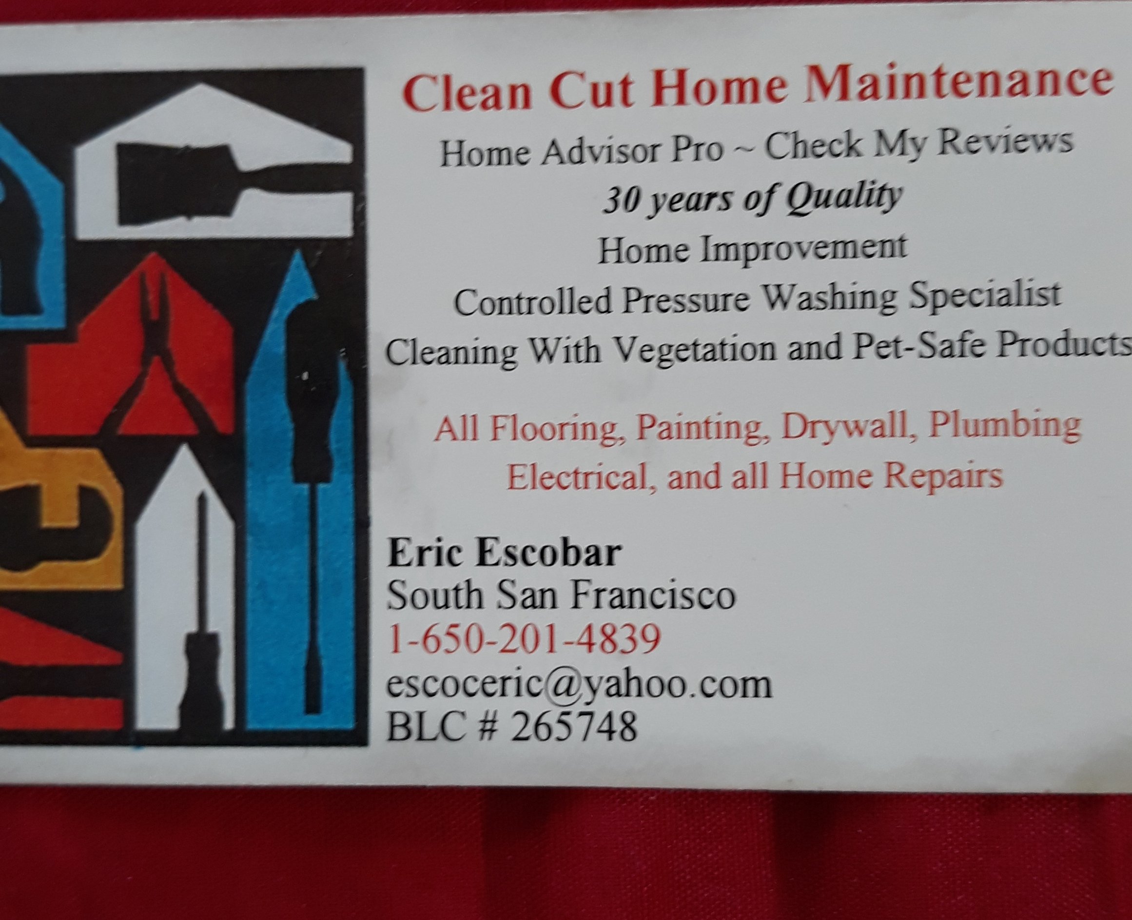 Clean Cut Home Maintenance - Unlicensed Contractor Logo