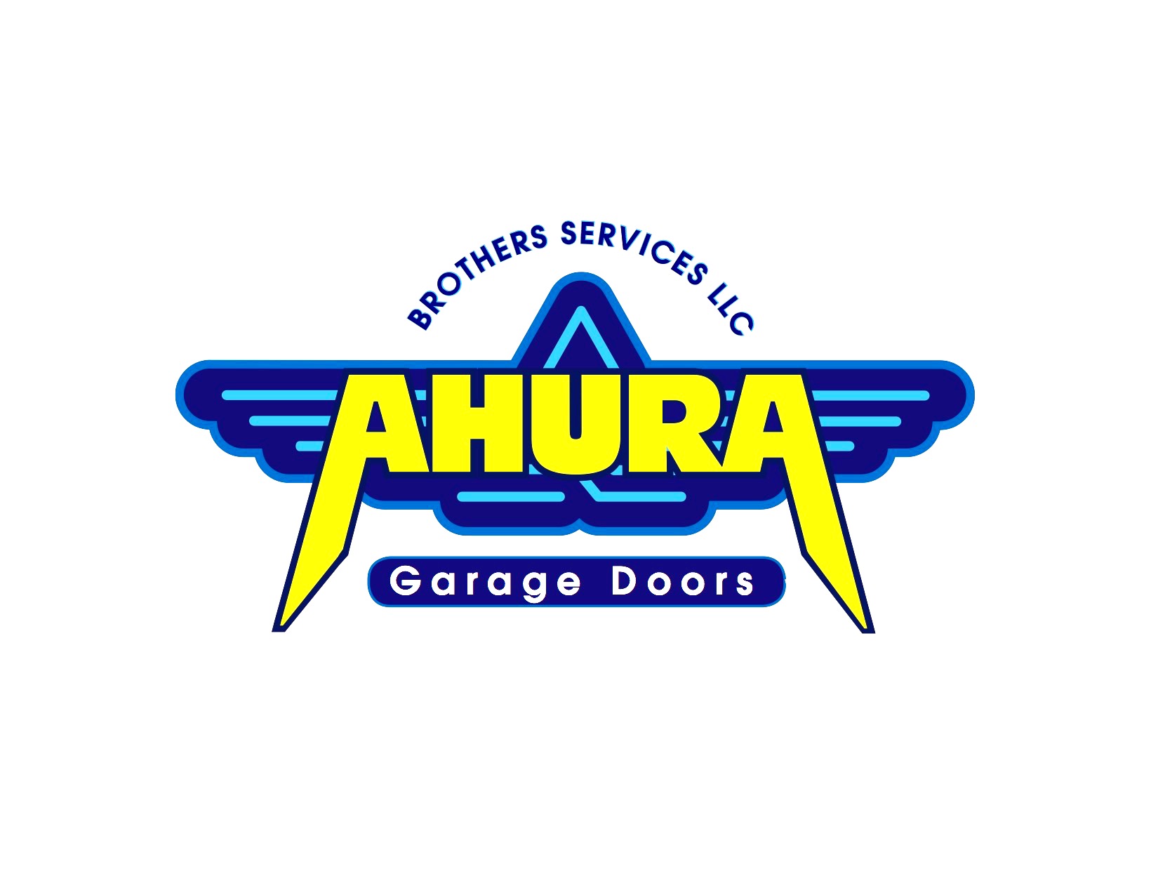 Ahura Brothers Garage Doors Logo