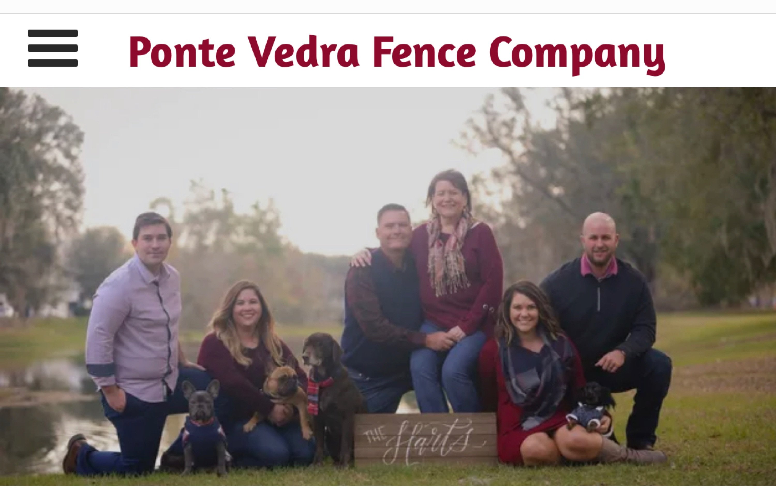 Ponte Vedra Fence Company Logo