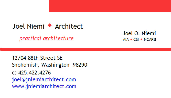 Joel Niemi Architect Logo